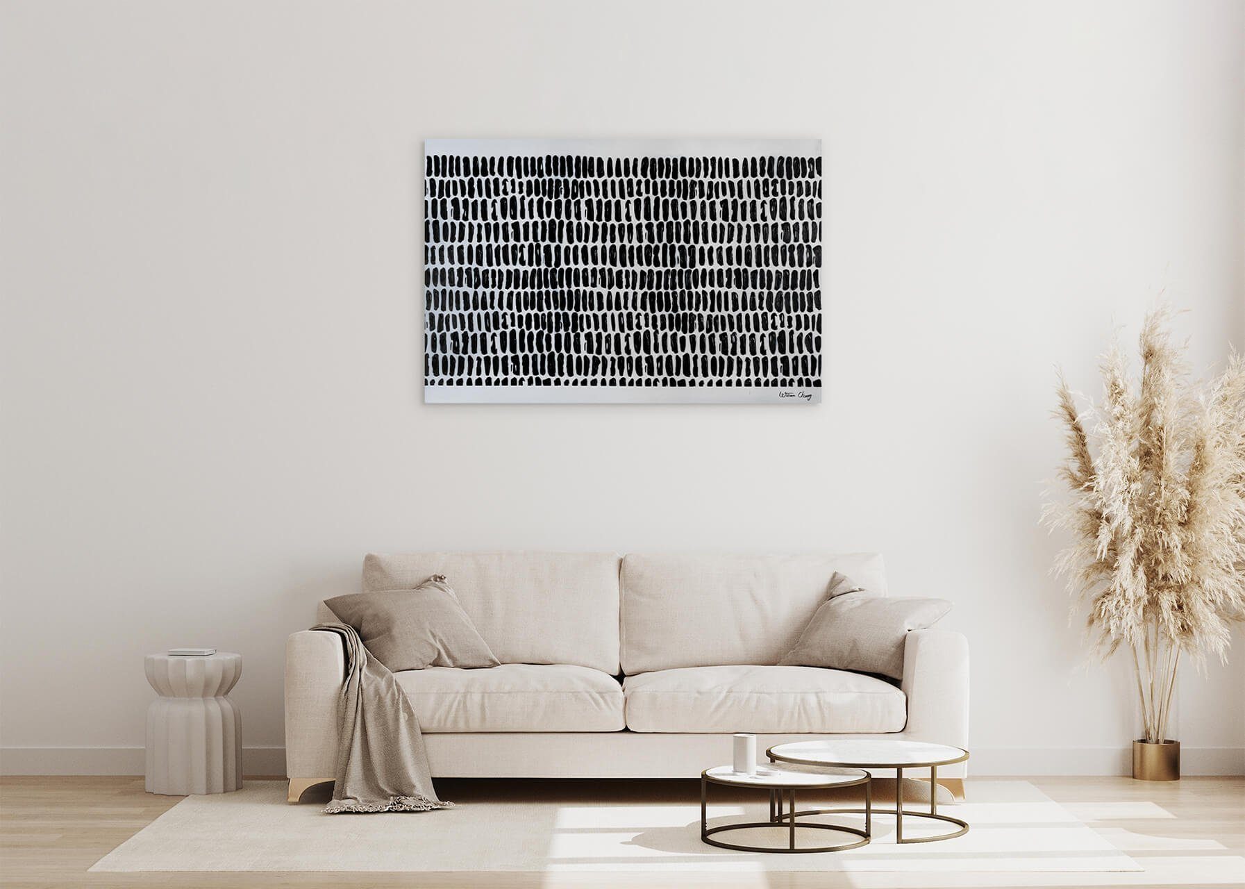 KUNSTLOFT 100% 120x80 Wohnzimmer Leinwandbild cm, HANDGEMALT A Gemälde Wandbild Thousand Guises