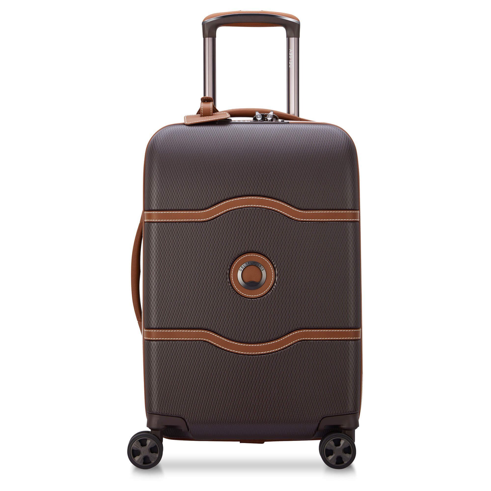 Delsey Handgepäck-Trolley Chatelet Air 2.0 - 4-Rollen-Kabinentrolley 55 cm, 4 Rollen Rollen braun