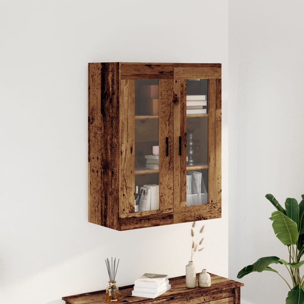 vidaXL Hängeschrank Wandschrank Altholz-Optik 69,5x34x90 cm (1-St)