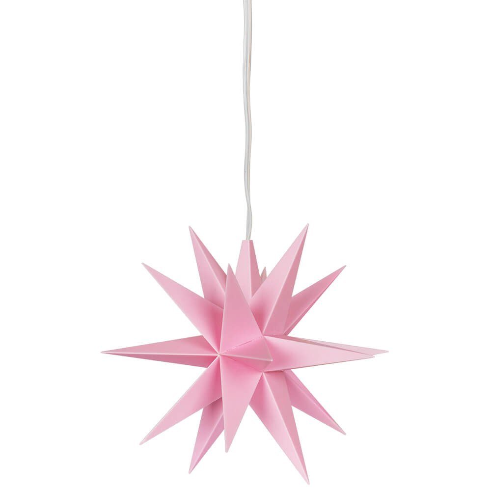 GmbH rosa, LED, 1 LED warmweiße 80mm Sterntaler LED-Stern DecoTrend Durchmesser Stern