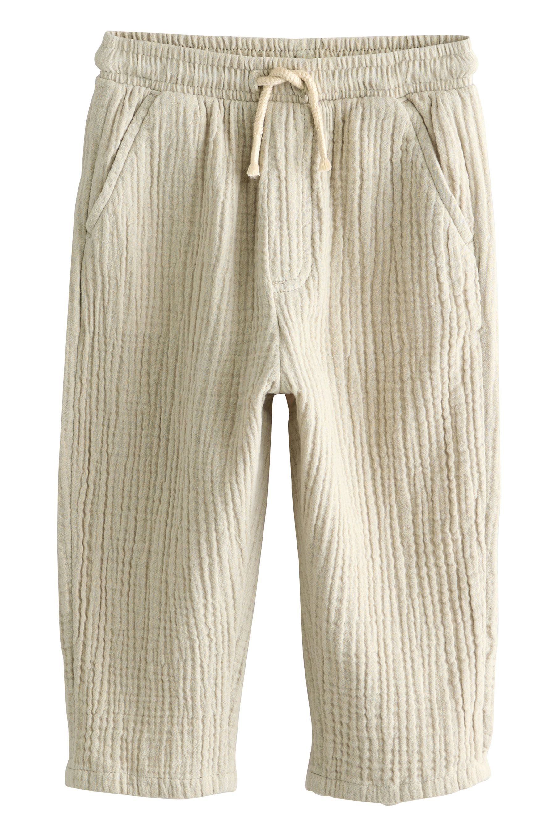 Next Stoffhose Weiche, strukturierte Hose 100 % günstig online kaufen
