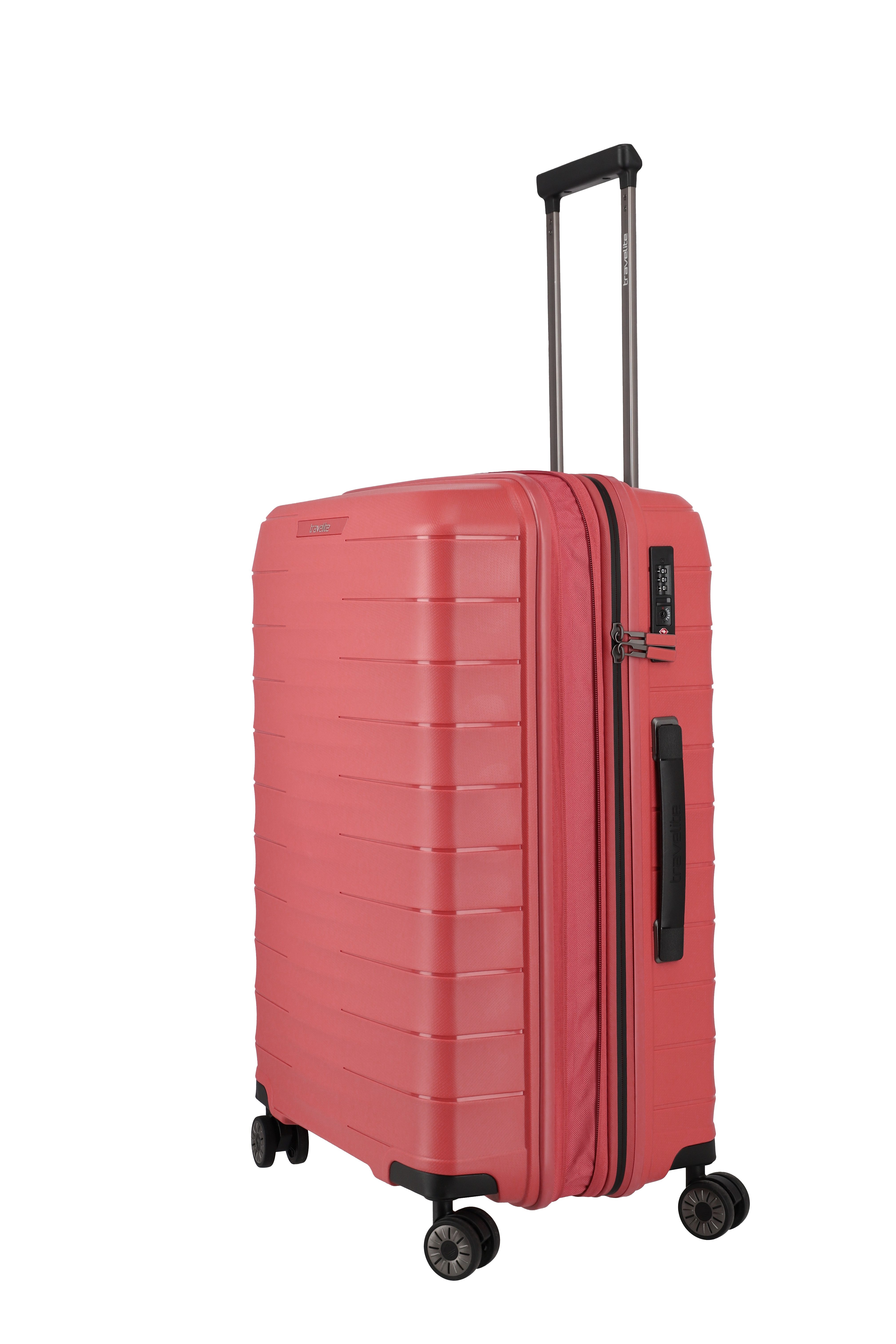 travelite Trolley MOOBY Koffer Hartschale, 4 Rollen, mit TSA-Schloss und kratzresistenter Oberfläche – leicht und robust