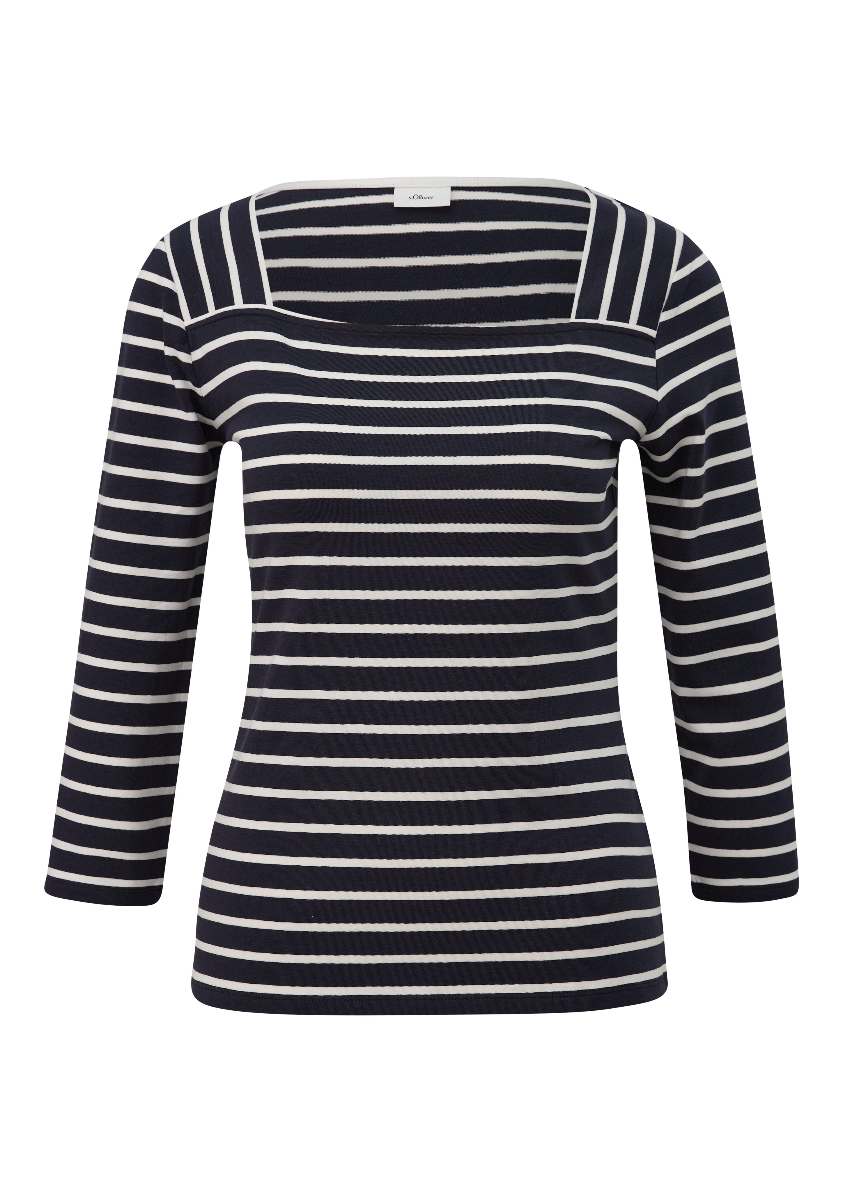 s.Oliver BLACK LABEL T-Shirt mit Streifen günstig online kaufen