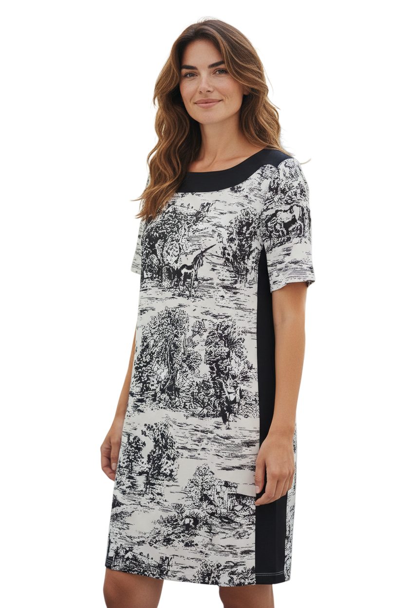 Gio Milano Druckkleid Gio Milano, G32-5300 hochwertiger Print