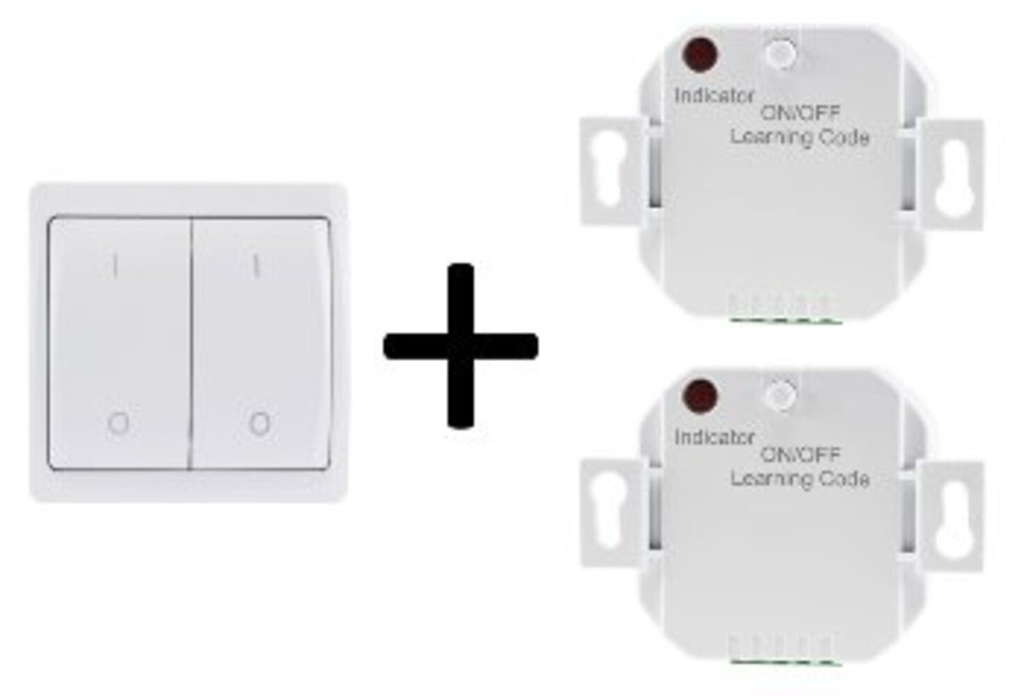 Lichtschalter Schalter & Schalterprogramm 2x "Pilota Casa" Einbau, 2000W, L42mm