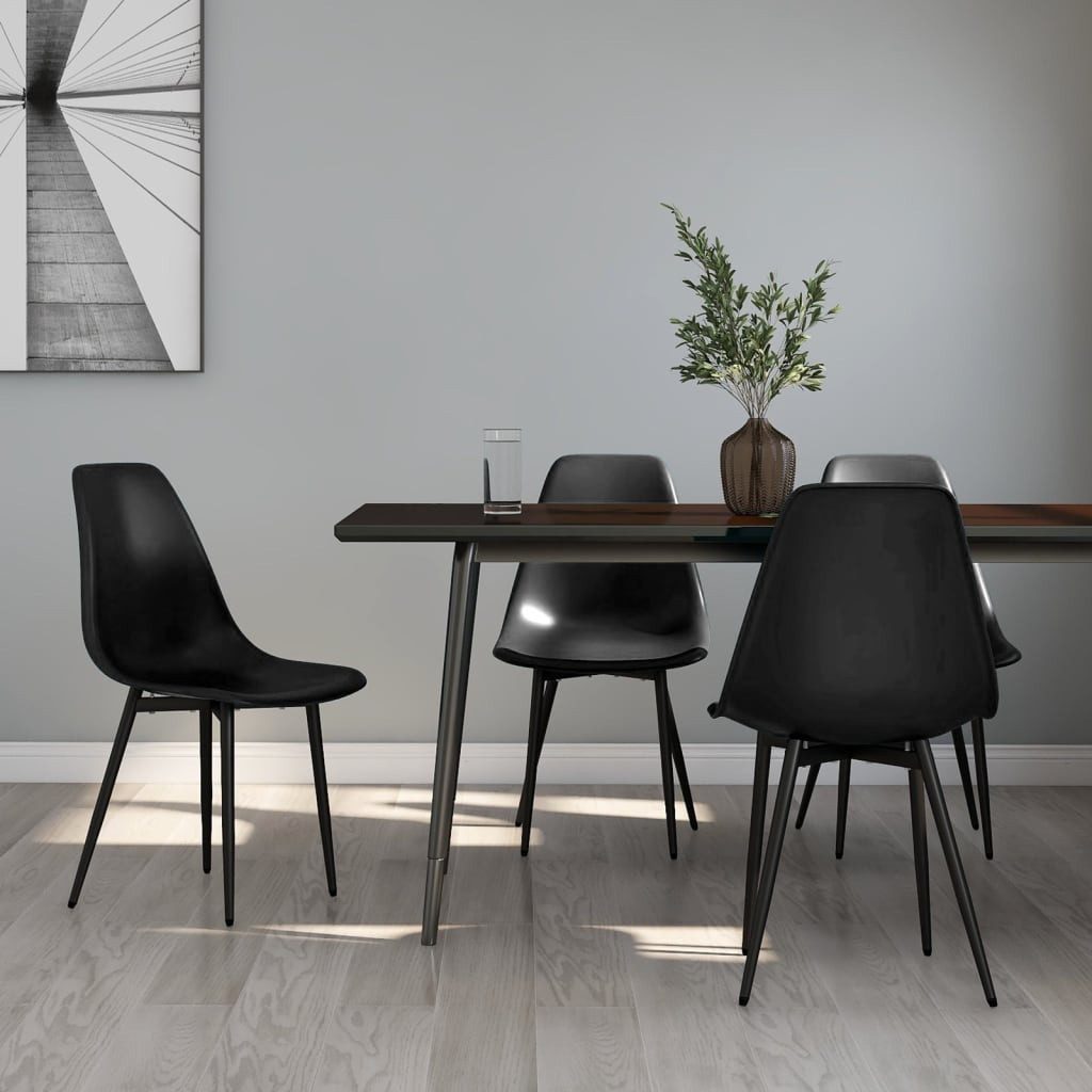 vidaXL Esszimmerstuhl, Essstühle 4 Stk. Schwarz günstig online kaufen