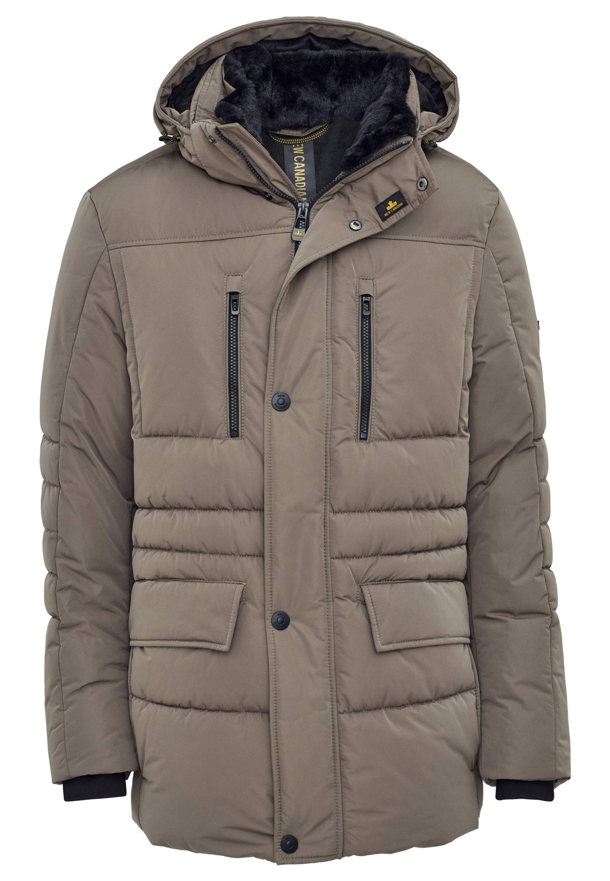 New Canadian Outdoorjacke dry iQ-Funktionsjacke mit abnehmbarem Fellkragen
