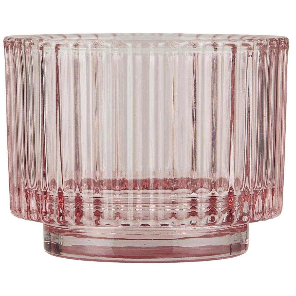 Teelichthalter Kerzenhalter Teelicht Glas H: 6,8 Ø: 9 Deko