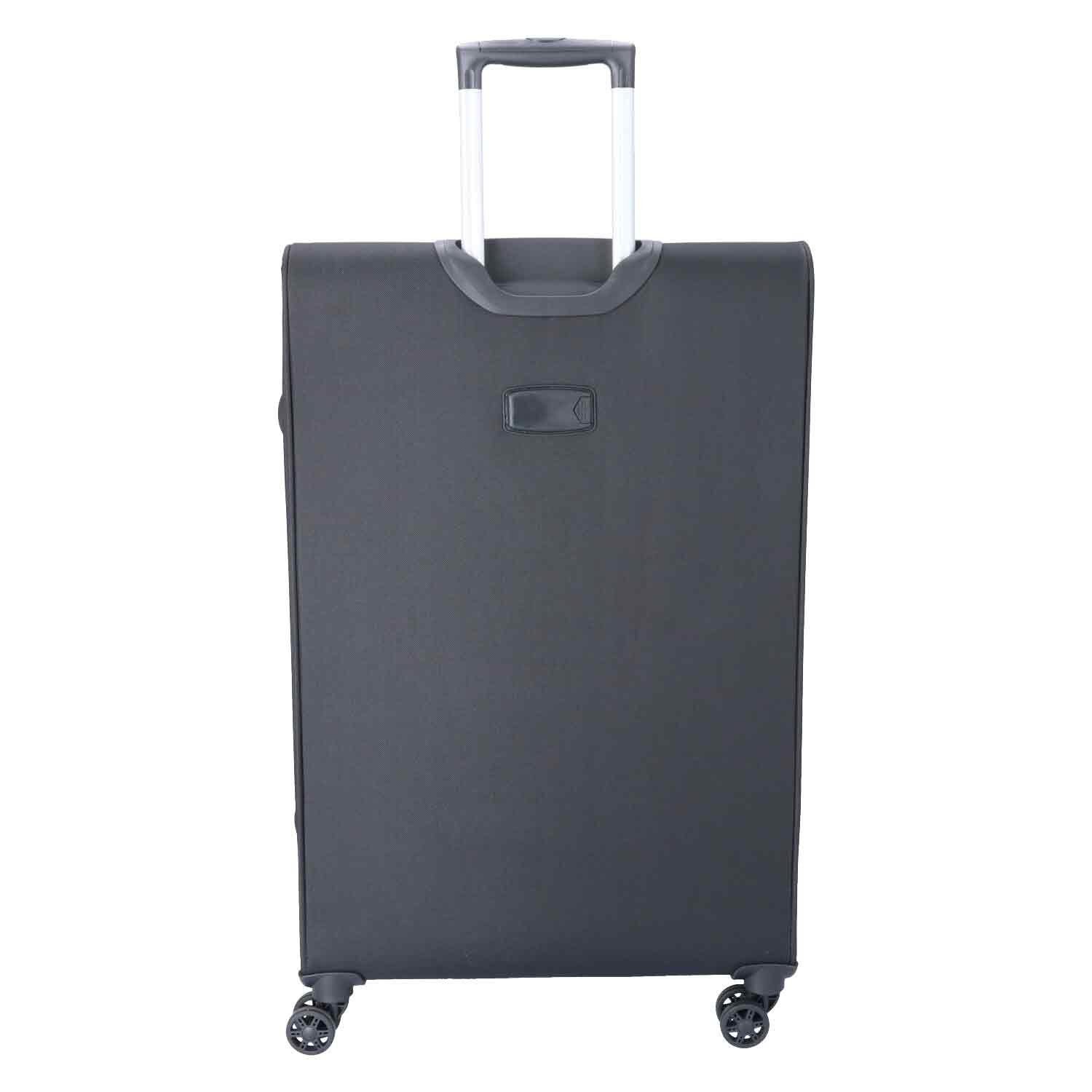 TheTrueC Koffer TheTrueC 4 Rollen Koffer Superlight 77cm Kopenhagen Black, 4 Rollen Rollen