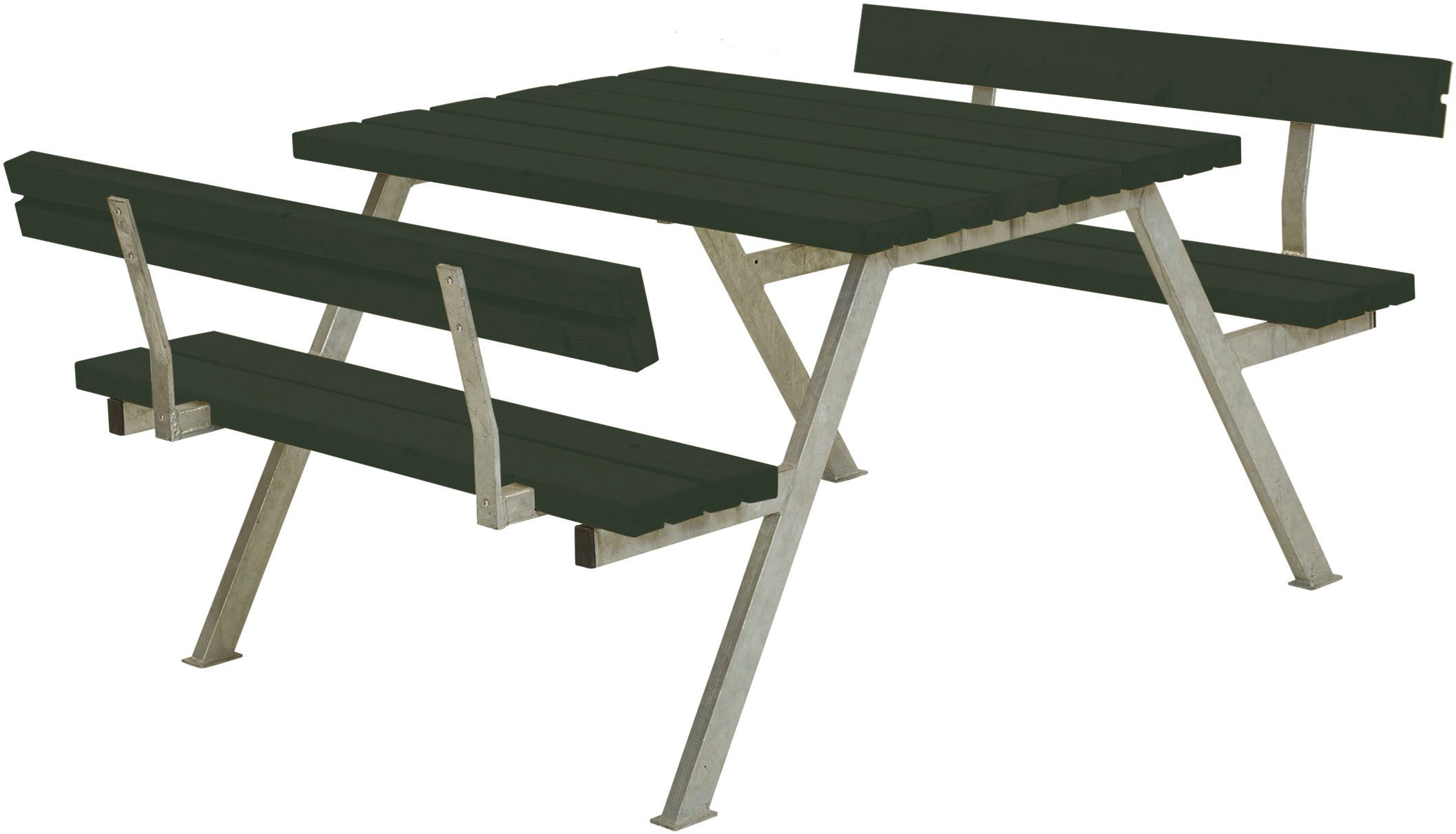 PLUS Garten-Essgruppe Alpha Kombimöbel mit 2 Rückenlehnen, (1-tlg), 118x185x76/45 cm