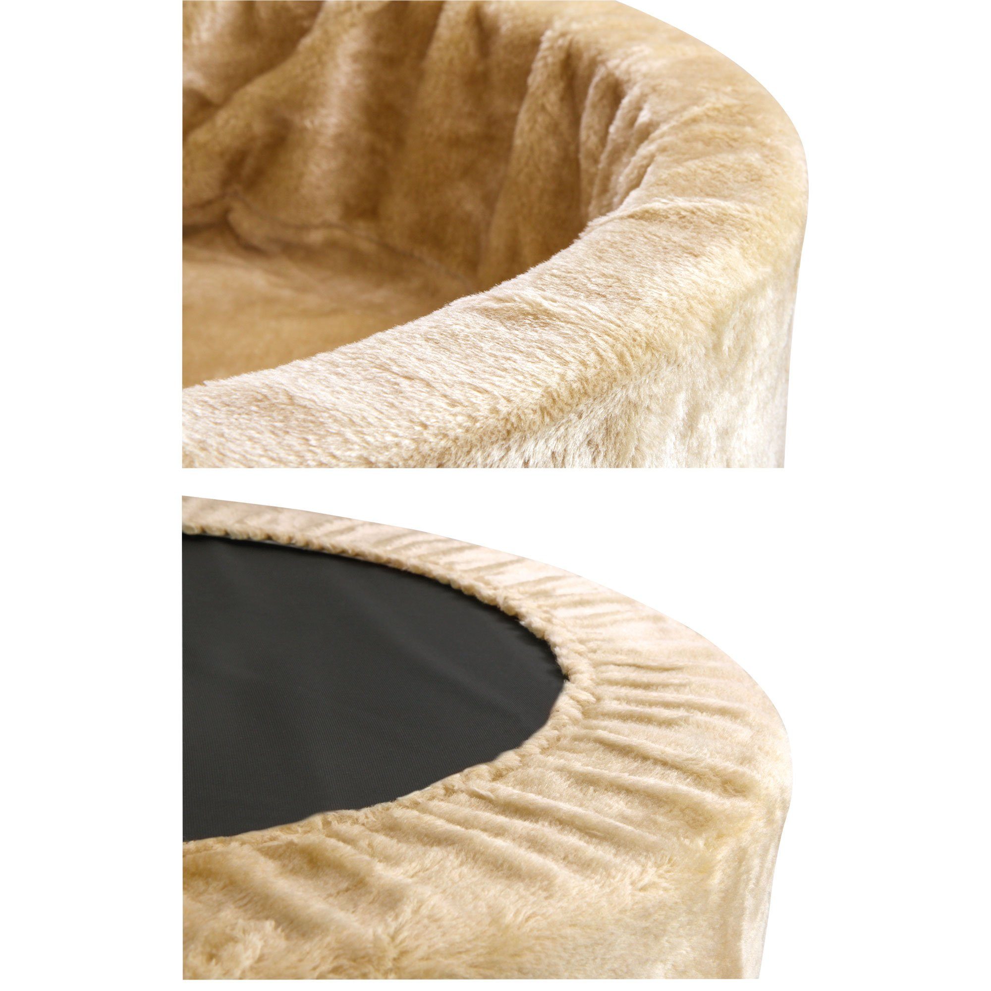 Schecker Tierkorb Teddy Schaumstoffbett - Hundebett - Plüsch, verschiedene Größen