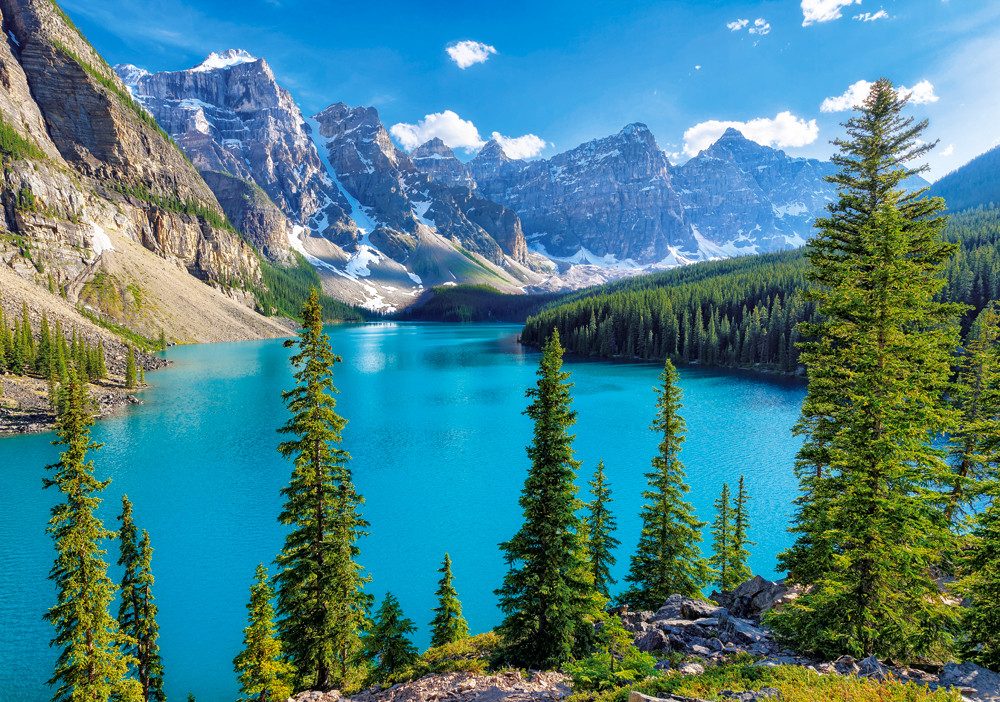 Castorland Puzzle Frühling am Moraine Lake, Kanada, Puzzleteile