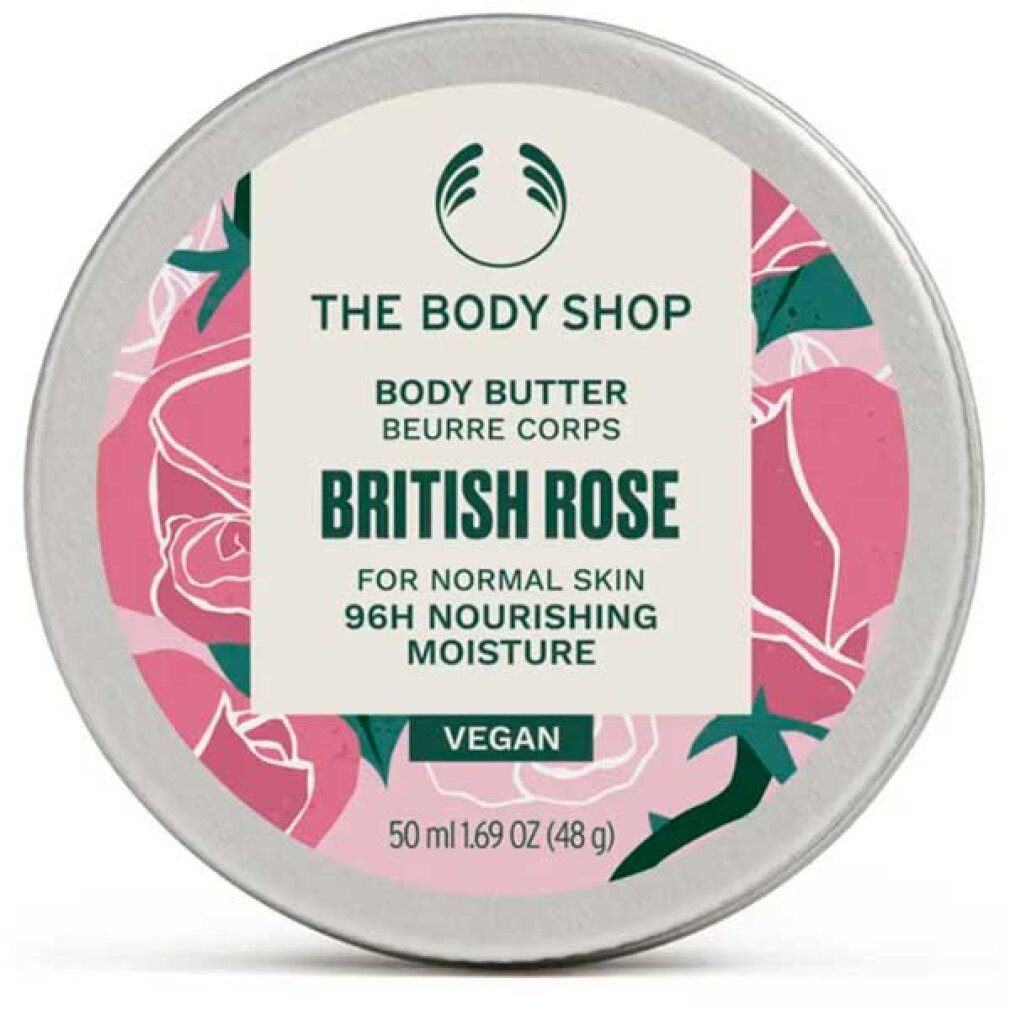 The Body Shop Körperpflegemittel Körperbutter für normale Haut British Rose (Körperbutter) 50 ml