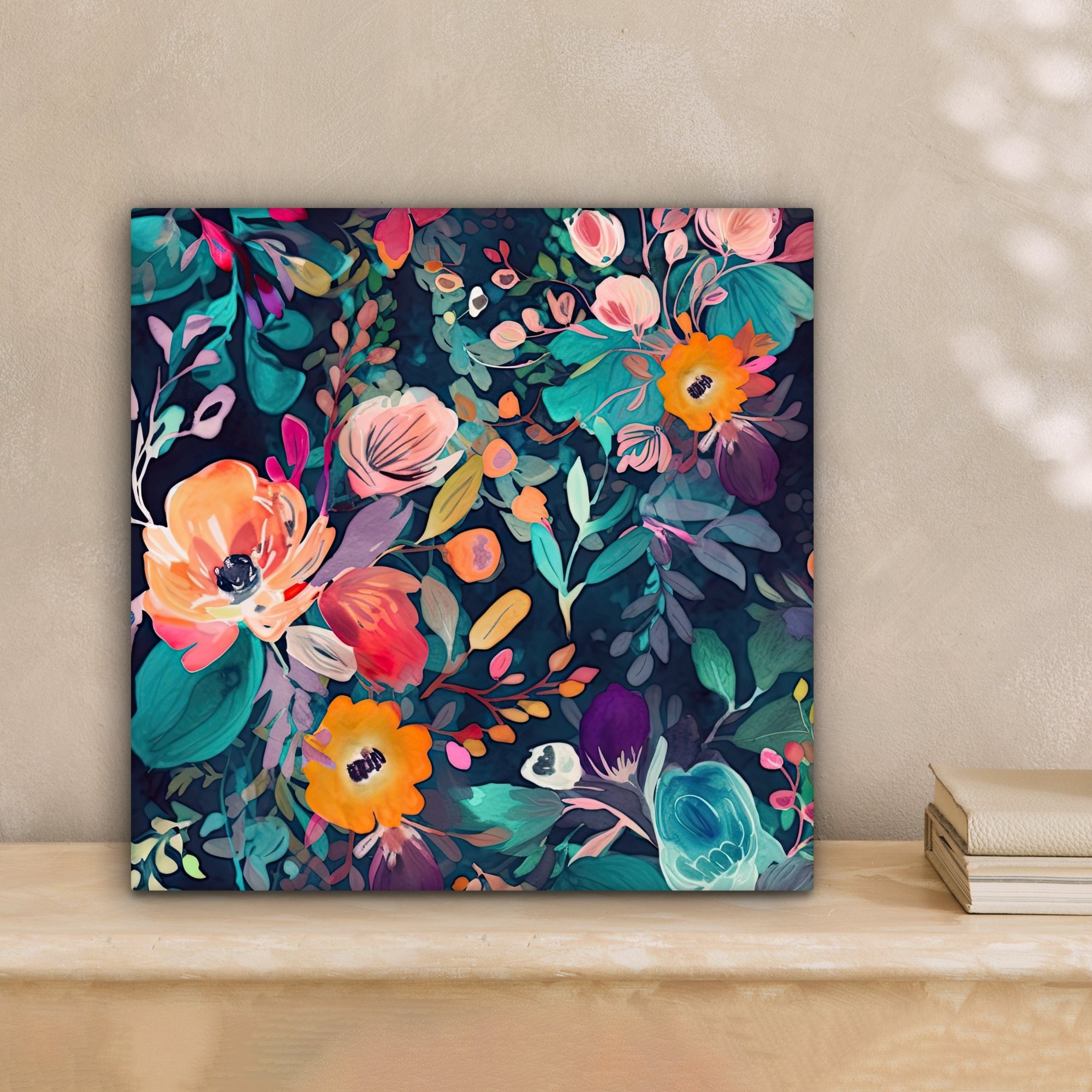 OneMillionCanvasses® Leinwandbild Bunt - Blumen - günstig online kaufen