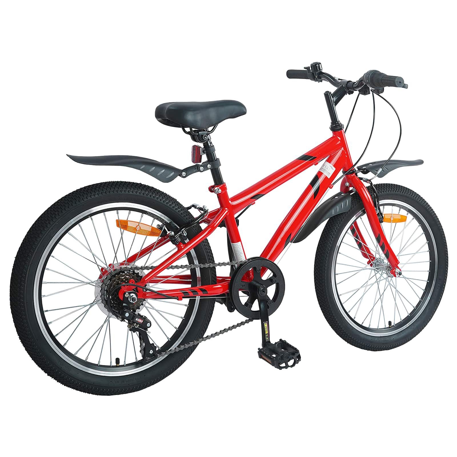 vidaXL Kinderfahrrad 112,5 x 51 x 75 cm Kinderfahrrad 20 Zoll 6-Speed für 6-11 Jahre alt Ro