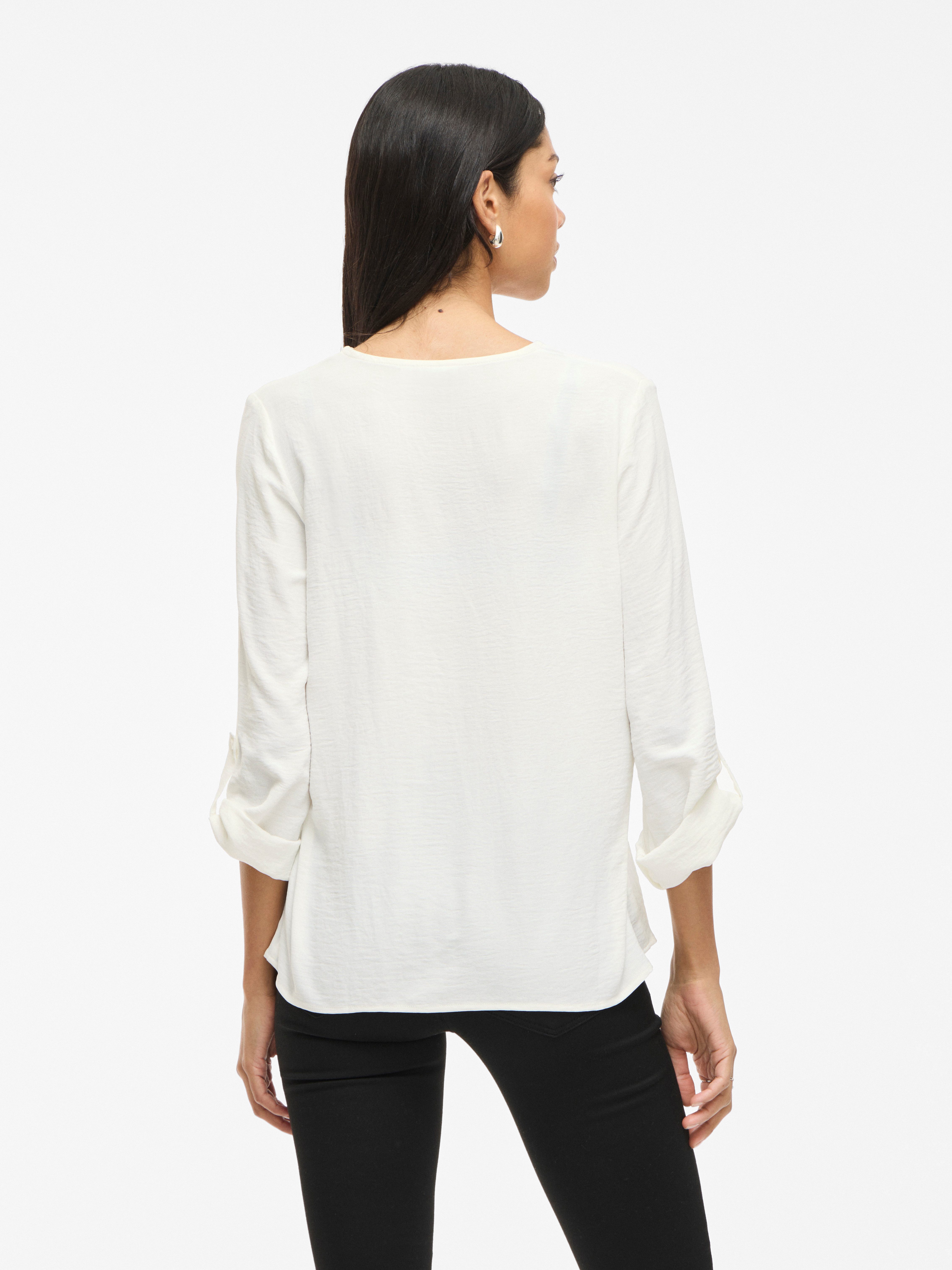 Vila Blusenshirt VIJOSA 3/4 V-NECK TOP - NOOS