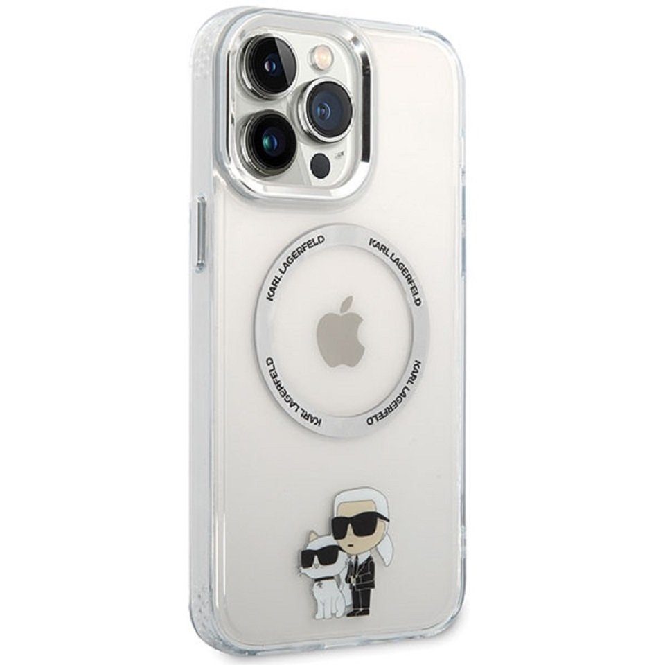 KARL LAGERFELD Handyhülle Hülle Case iPhone 13 Pro Max MagSafe Katze Choupette 6,7 Zoll, Kantenschutz