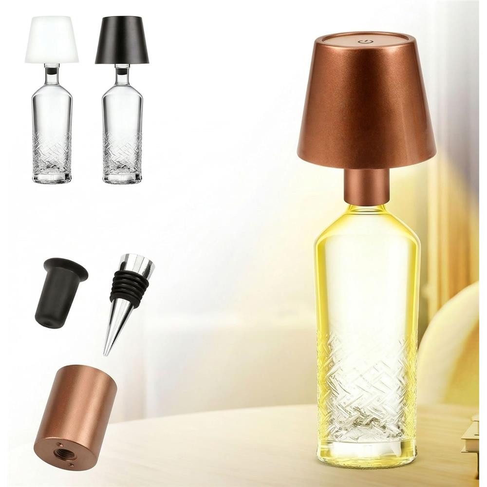 AddLiving LED Tischleuchte Bottle Light V2442 LED-Flaschenlampe weiß mit Touch, 56 LEDs, 3 Lichtfarben, Touch-Funktion, stufenlos dimmbar