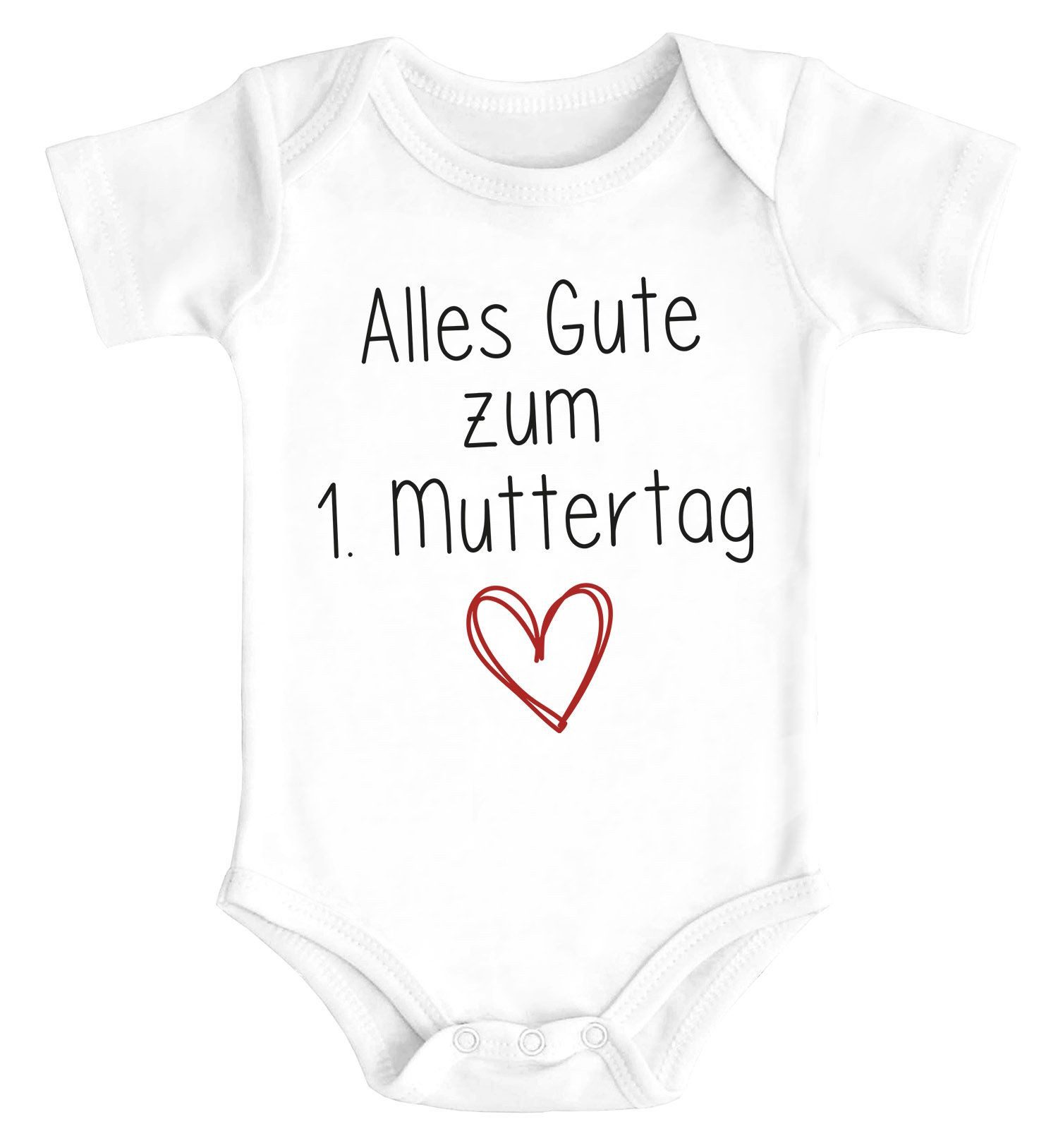 SpecialMe Body Baby Body kurzarm Alles Gute zum 1. Muttertag Herz Geschenk für