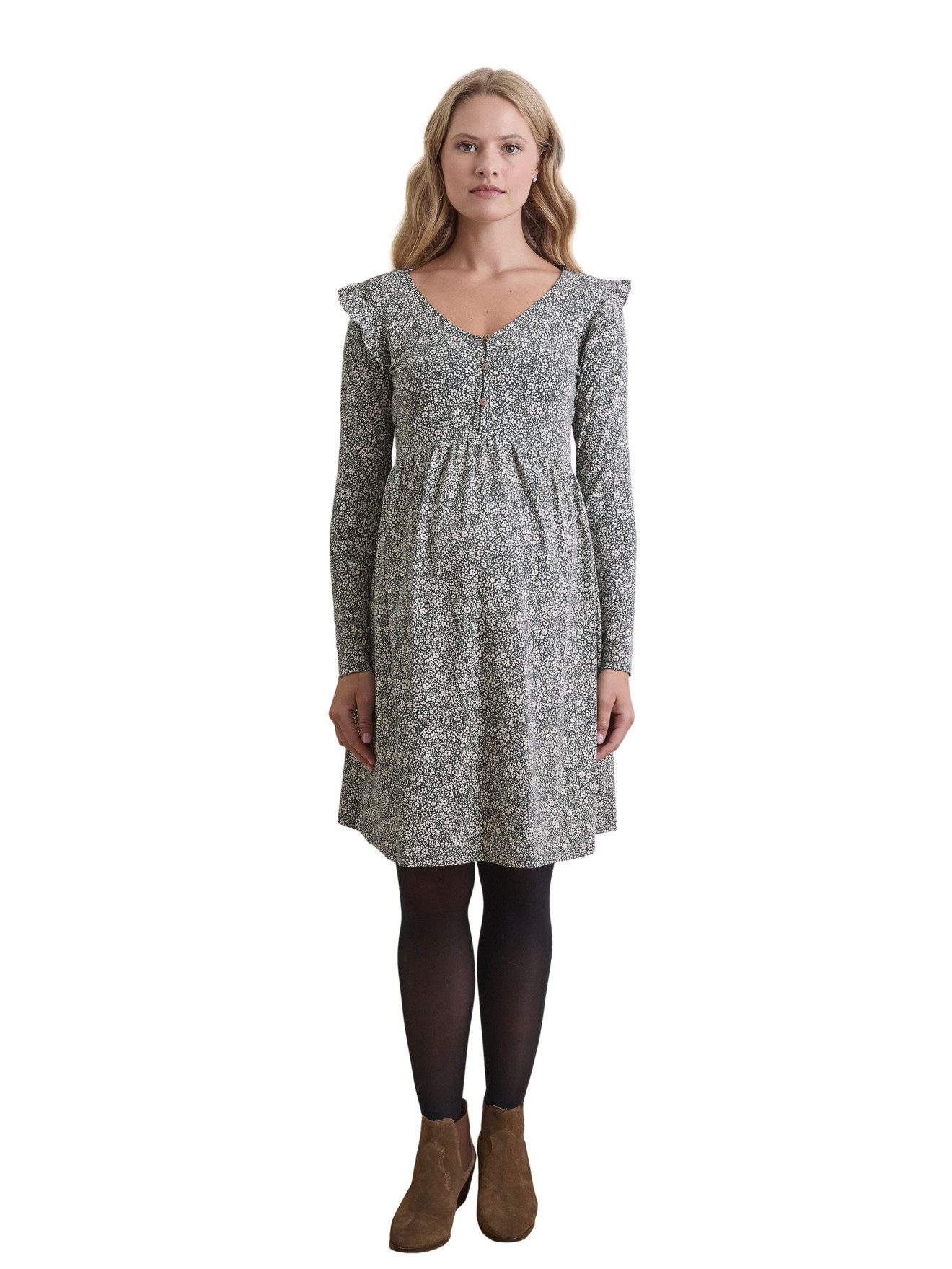 vertbaudet Umstandskleid Kurzes Kleid für Schwangerschaft & Stillzeit