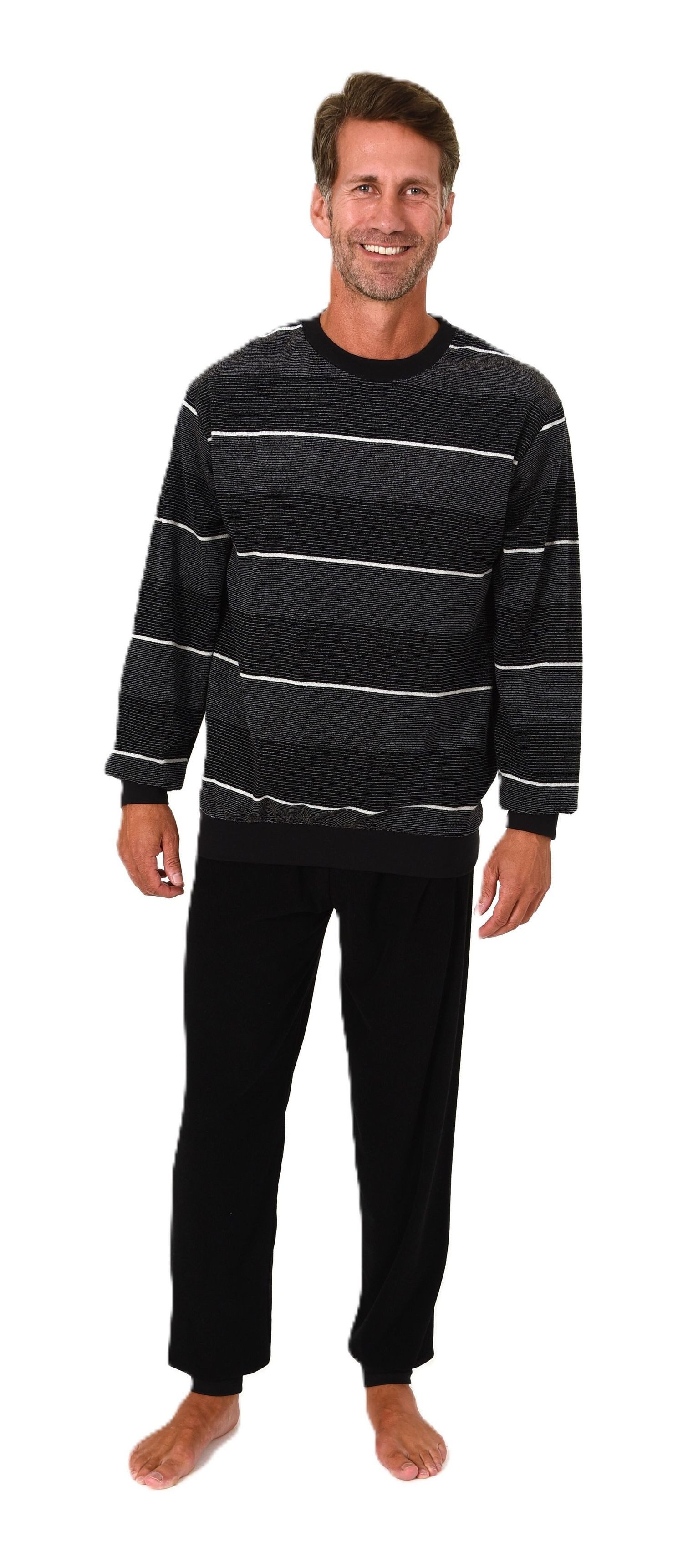 Normann Pyjama Normann Herren Frottee Schlafanzug günstig online kaufen