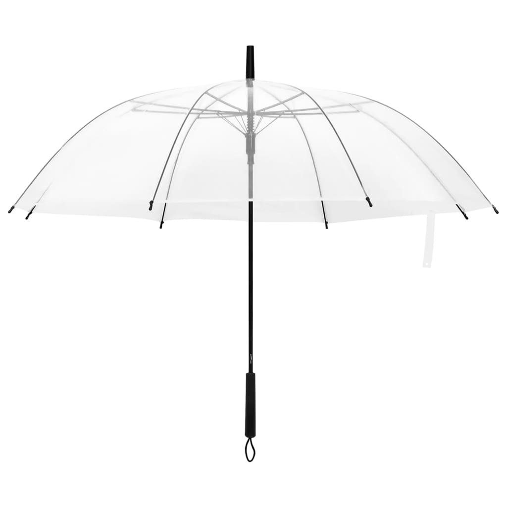 Taschenregenschirm Regenschirm cm 107 Transparent vidaXL