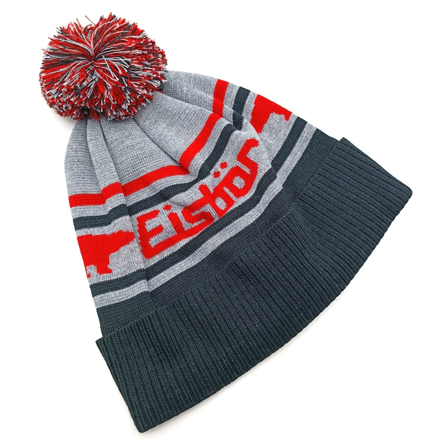 Eisbär Strickmütze Chani grau