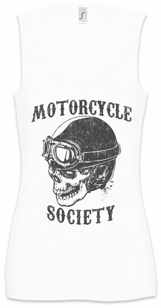 Tanktop Motorcycle Society Ärmelloses Damen T-Shirt Biker Club MC Rocker Adler