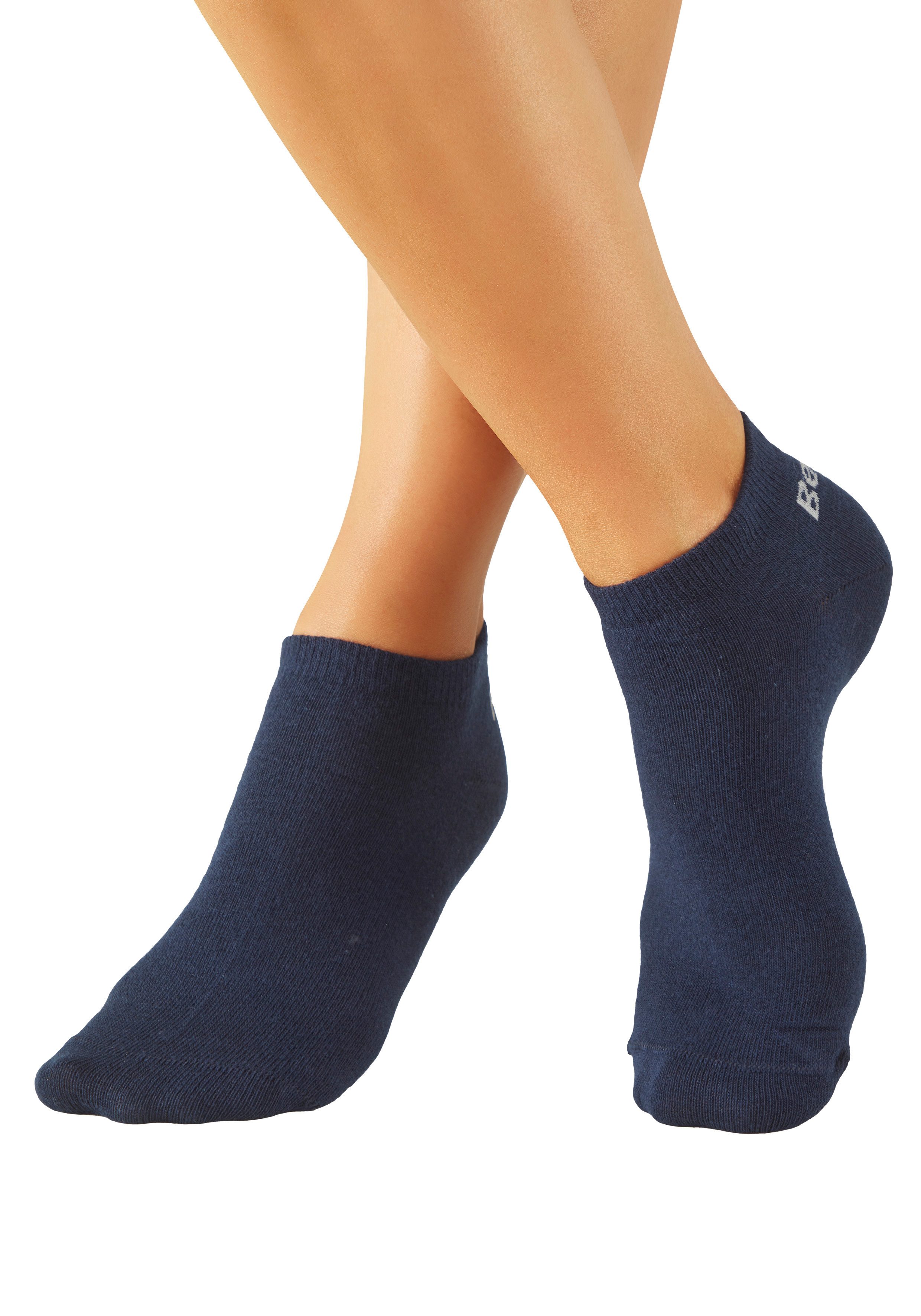 Bench. Sneakersocken für Damen und Herren in Baumwollmischung, für Sport und Freizeit (Packung, 6-Paar, Gr. 35-38 bis 43-46) mit klassischem Logoschriftzug, ohn – Bild 3 von 5