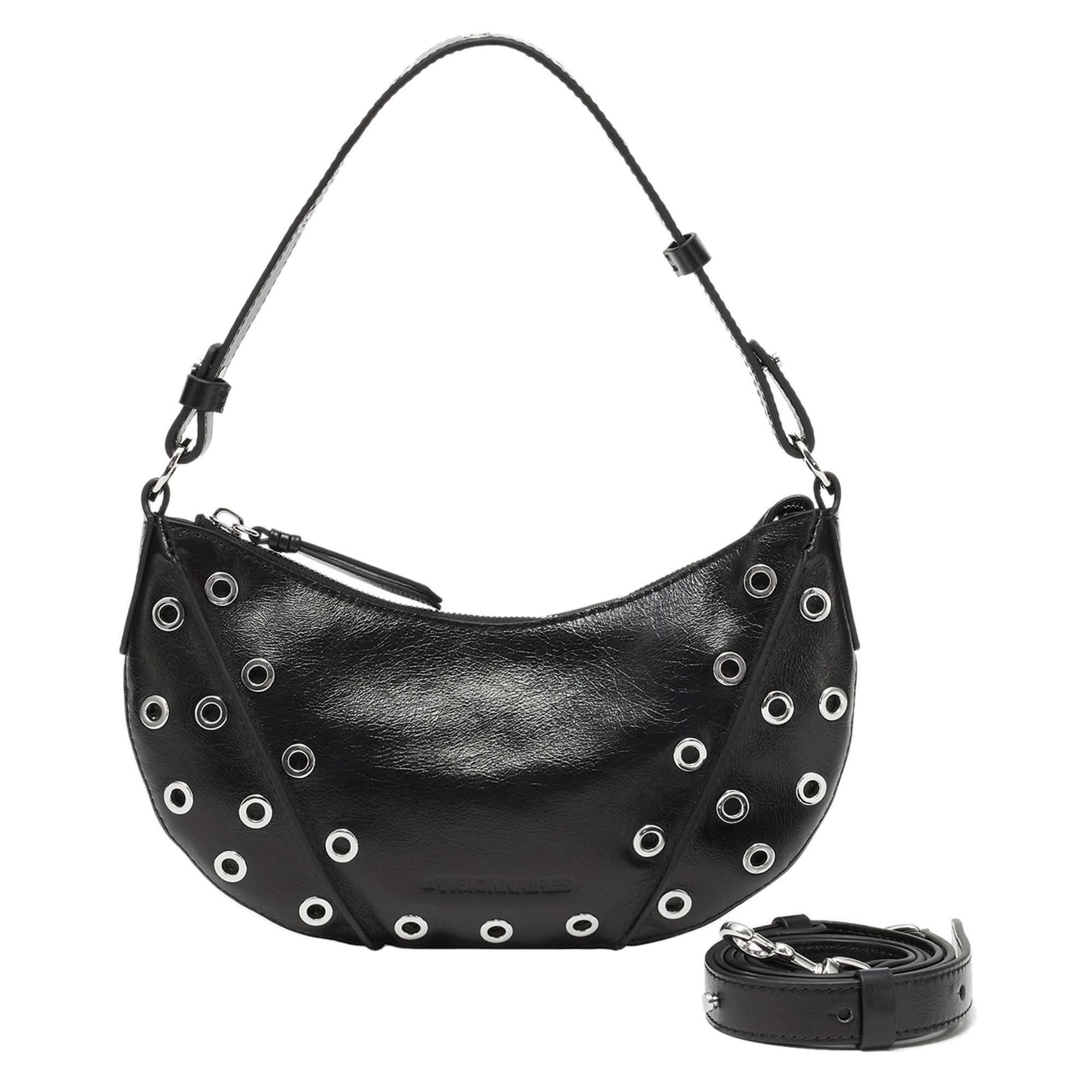 Les Visionnaires Schultertasche Enya Mini Rivet, Leder