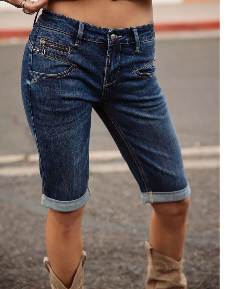 Freeman T. Porter Jeansshorts Belixa Super Stretch Denim fever