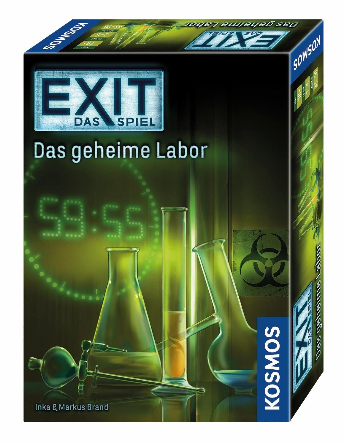 Kosmos Spiel EXIT, Das Spiel, Das geheime Labor, Rätselspiel, Made in Germany