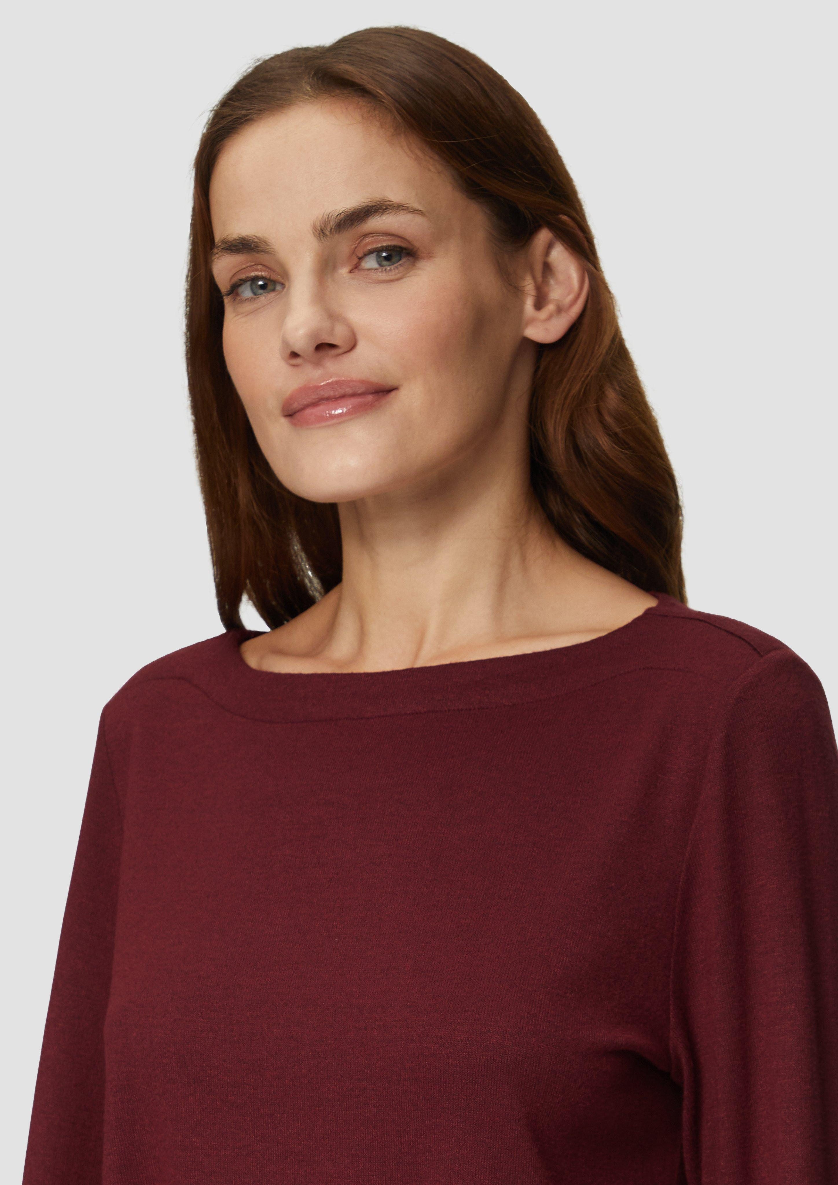 s.Oliver Langarmshirt Weiches Longsleeve aus Jerseystrick günstig online kaufen