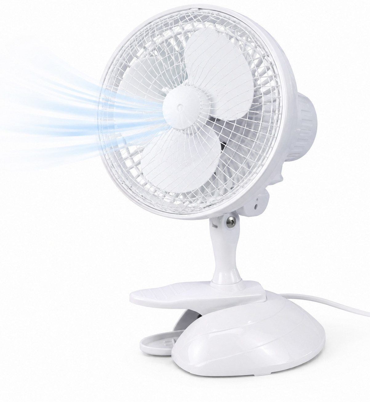 Everhomely® Tischventilator Tischventilator 90° Schwenkfunktion – Leise mit 3 Stufen tragbar