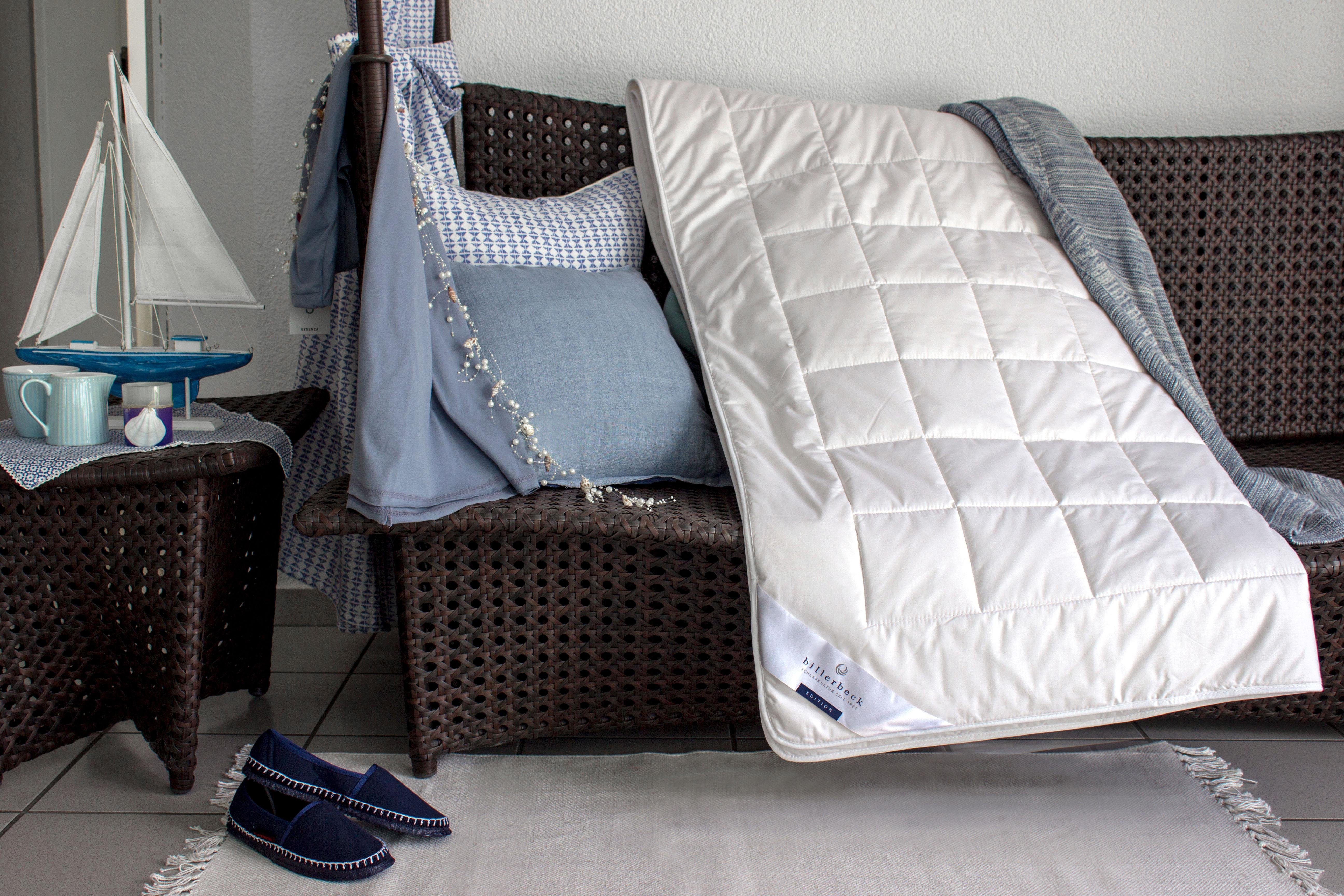 billerbeck Baumwollbettdecke Ancona Superlight, Bettdecken für den Sommer, Decke, Füllung: 100% Baumwolle, Bezug: 100% Baumwolle, Sommerdecke mit Baumwollfüllung
