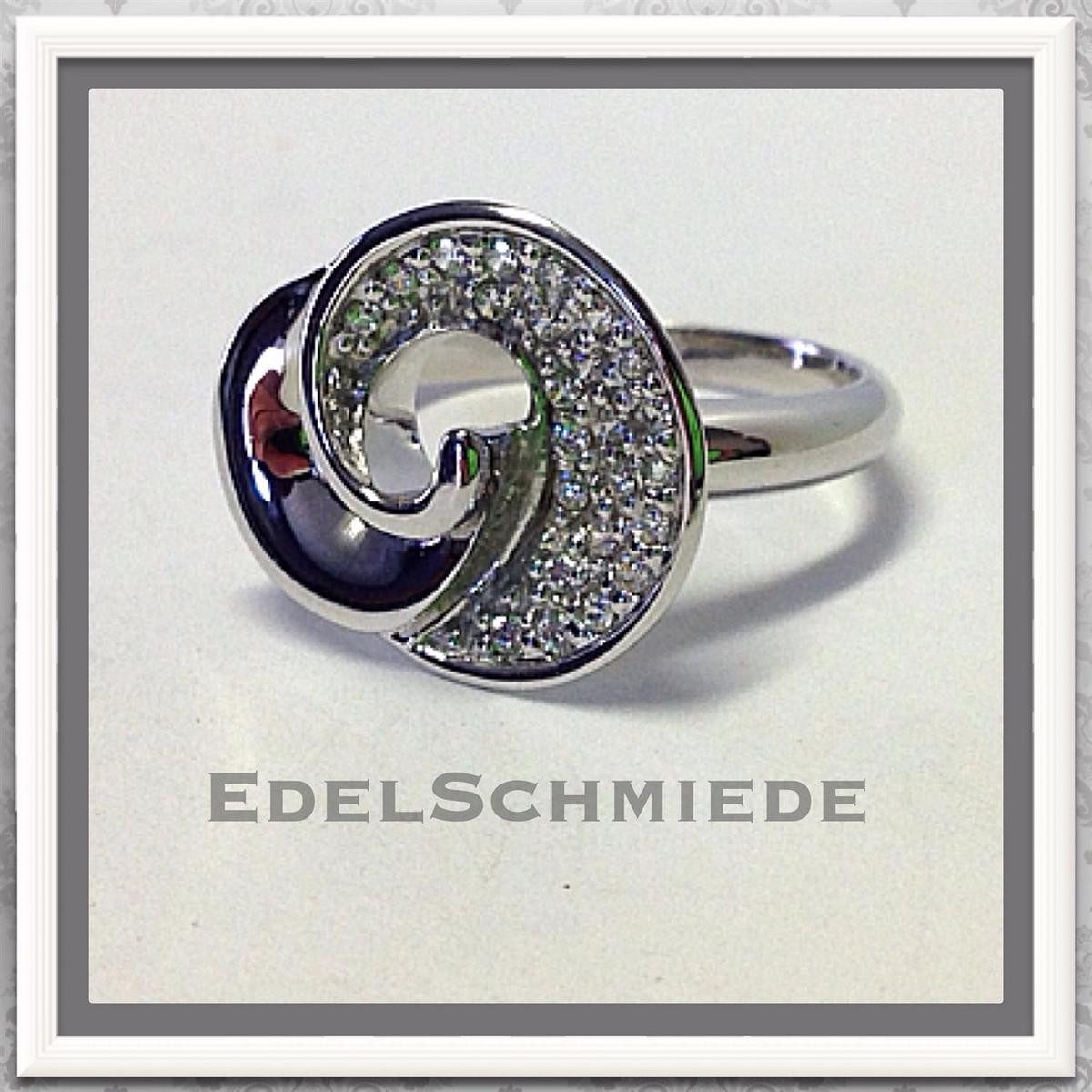 Silberring Edler Silberring 92 rhod Zirkonias Größe 57 1/2