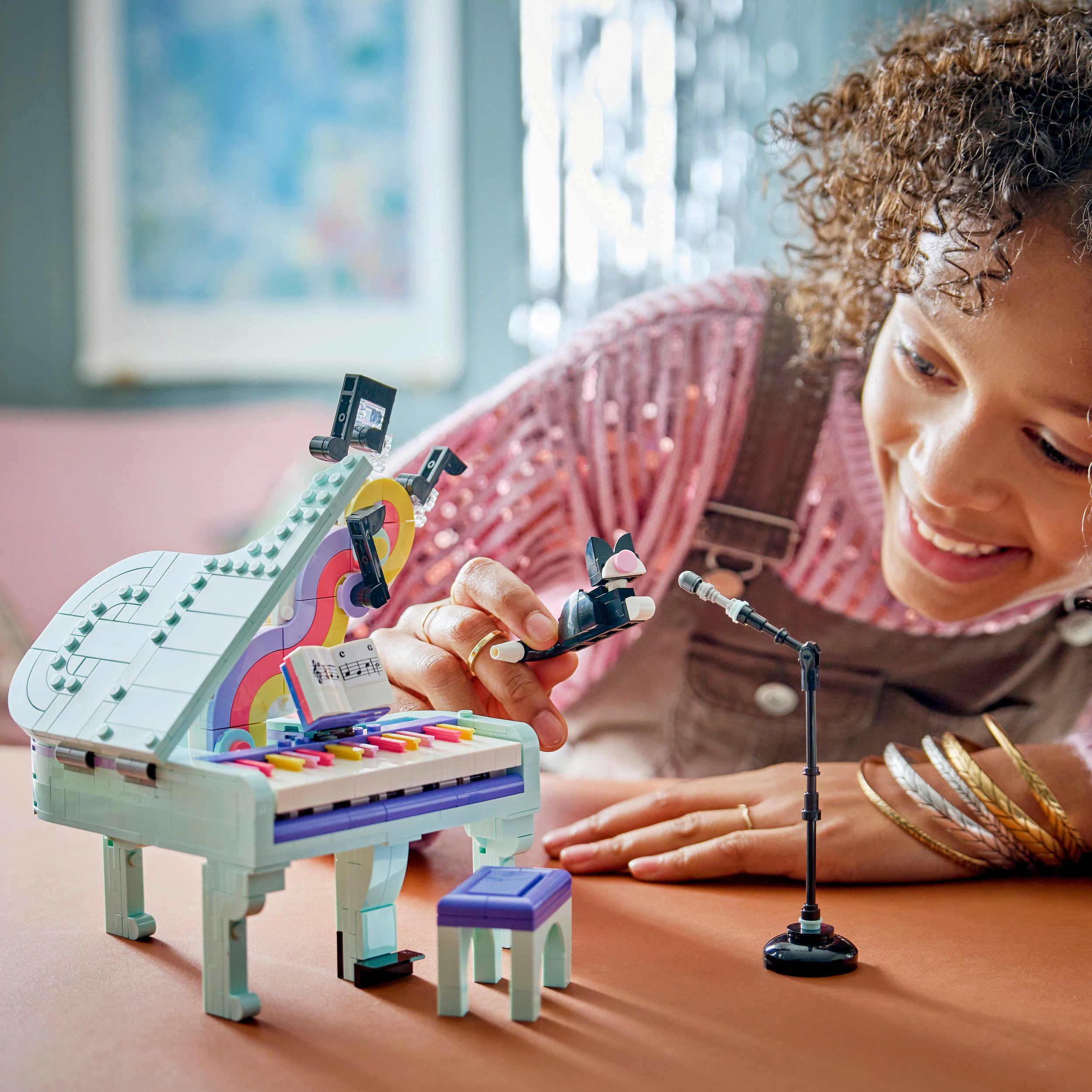 LEGO® Deko-Klavier mit Katze (31392), LEGO Creator Konstruktionsspielsteine, (485 St), Made in Europe
