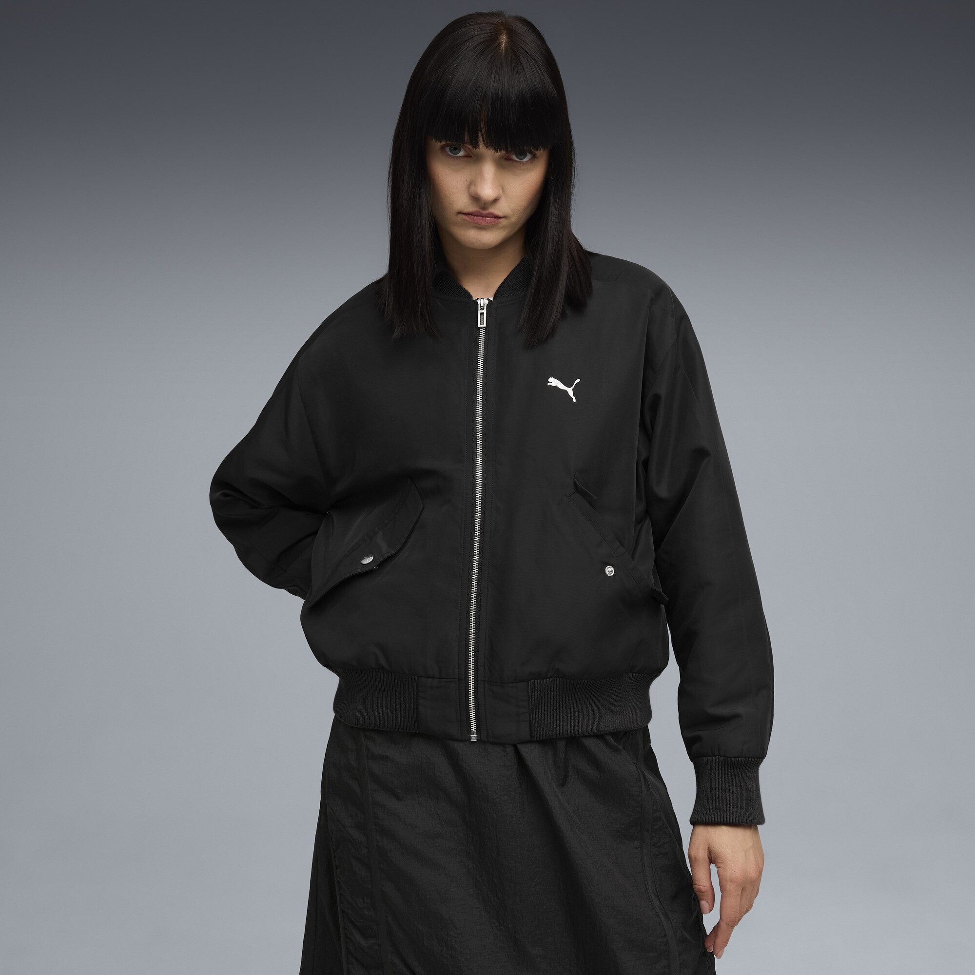 PUMA Funktionsweste T7 Satin Bomberjacke Damen