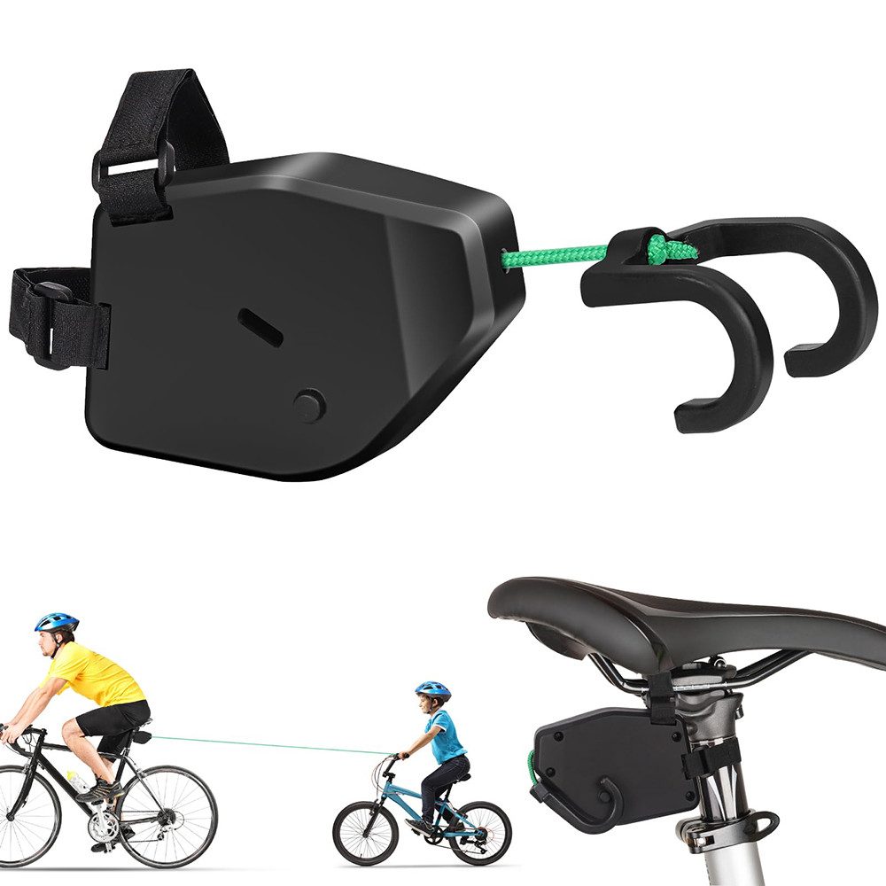 FOUORTUNATE-BEE Fahrradleine Abschleppseil Fahrrad Kinder, (2.5m Fahrrad Seilzug Kinder, Universell Passend, Einziehbarer), Tragfähigkeit 550 lb, für MTB, Kinder Bike
