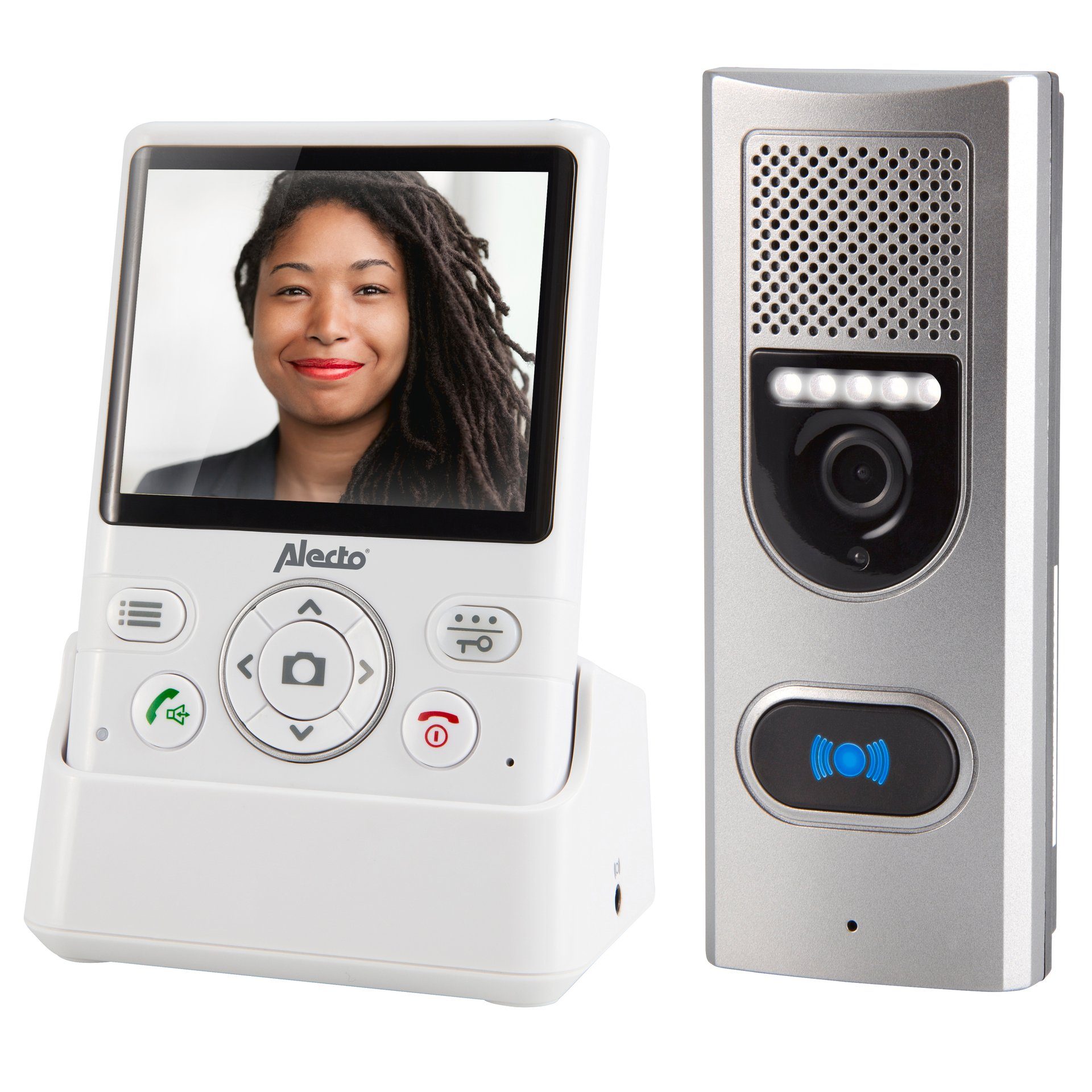 Alecto Video-Türsprechanlage Türsprechanlage mit Kamera und 3.5 Zoll Farbdisplay (Außenbereich)