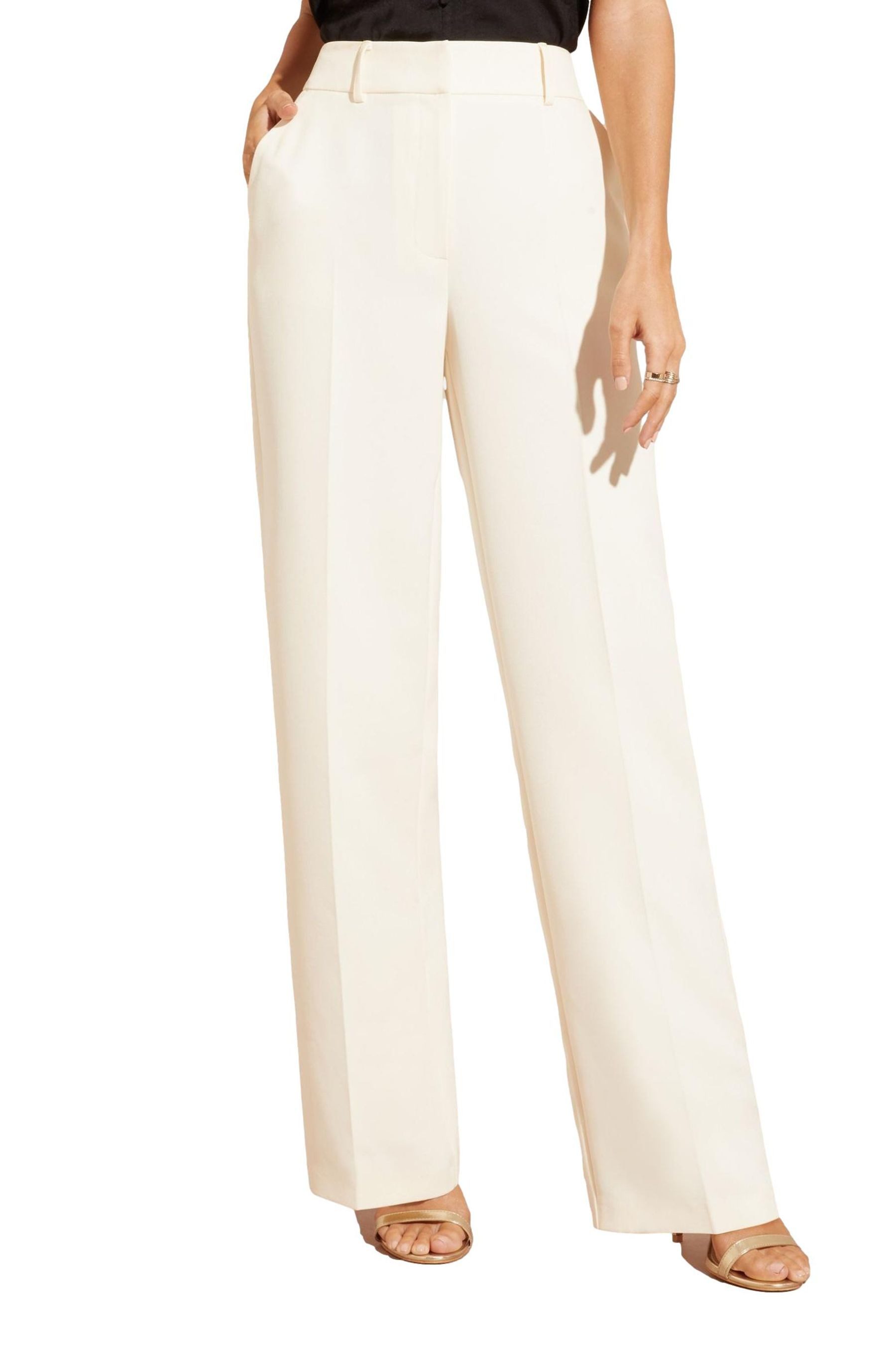 Palazzohose Love & Roses Hose mit weitem Bein