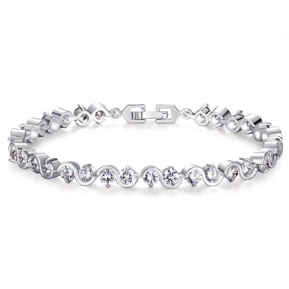 Kim Johanson Tennisarmband Lucy (1-tlg), mit Zirkonia Kristalle günstig online kaufen