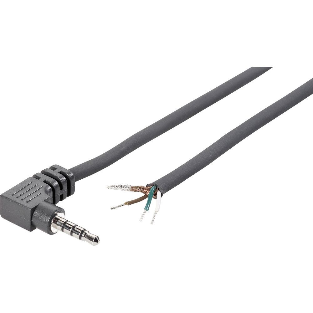 TRU COMPONENTS 1579003 Klinken-Steckverbinder 3.5 mm Stecker, gewinkel Audio- & Video-Adapter
