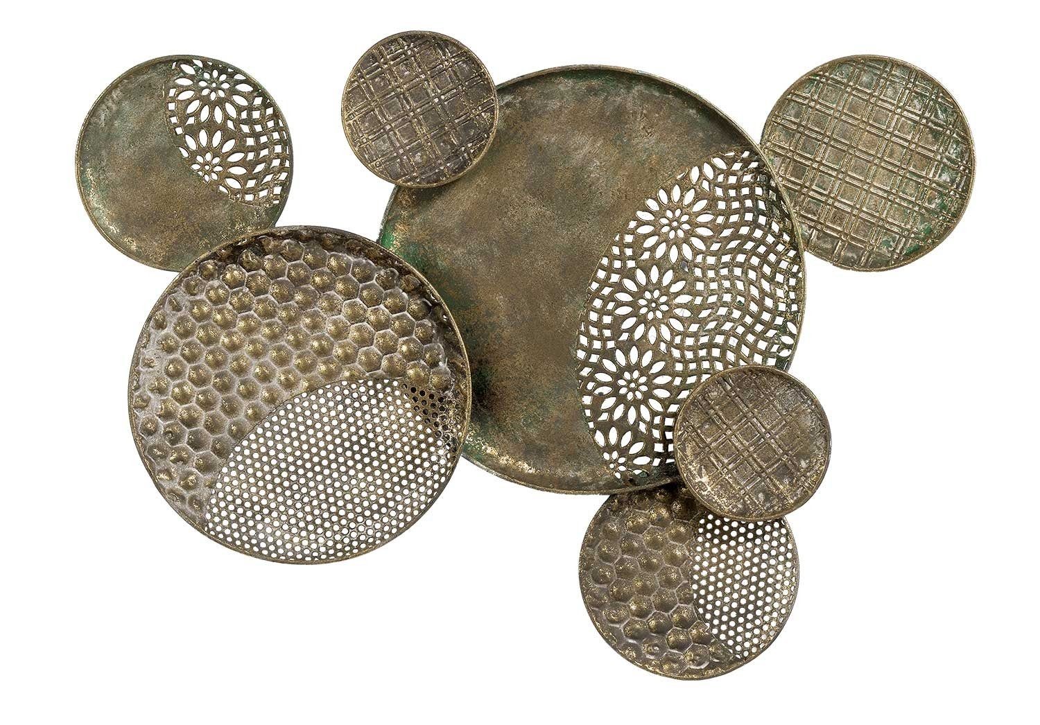 Wanddekoobjekt Wandobjekt SIRK, Gold, B 53,5 cm