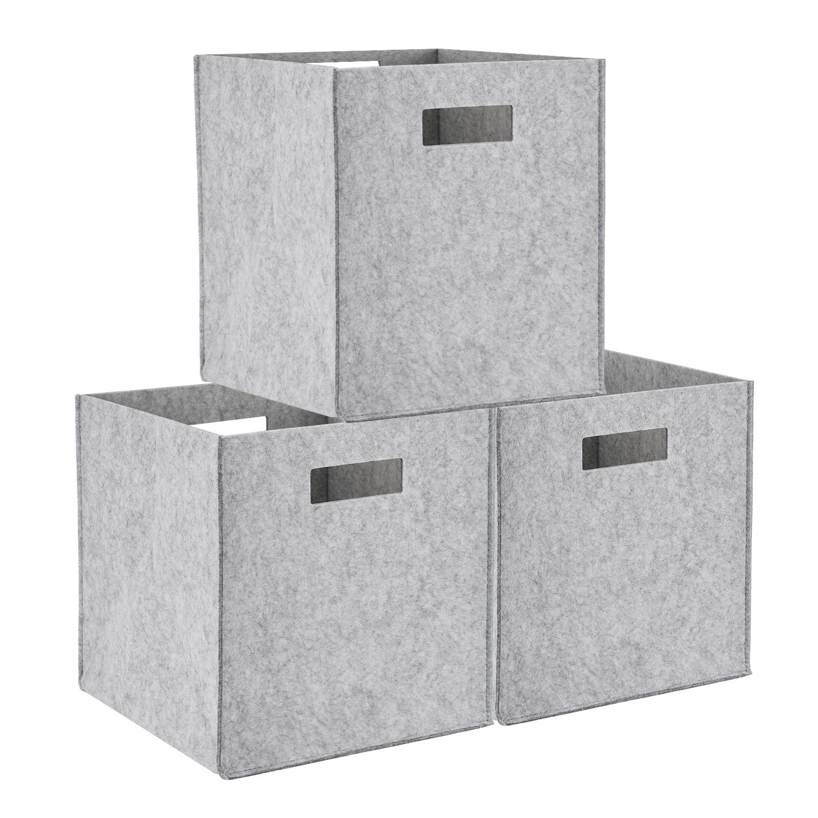 Youyijia Aufbewahrungsbox Filz-Aufbewahrungsbox 31x31x31 cm – Faltbare Regalbox, Organizer-Korb