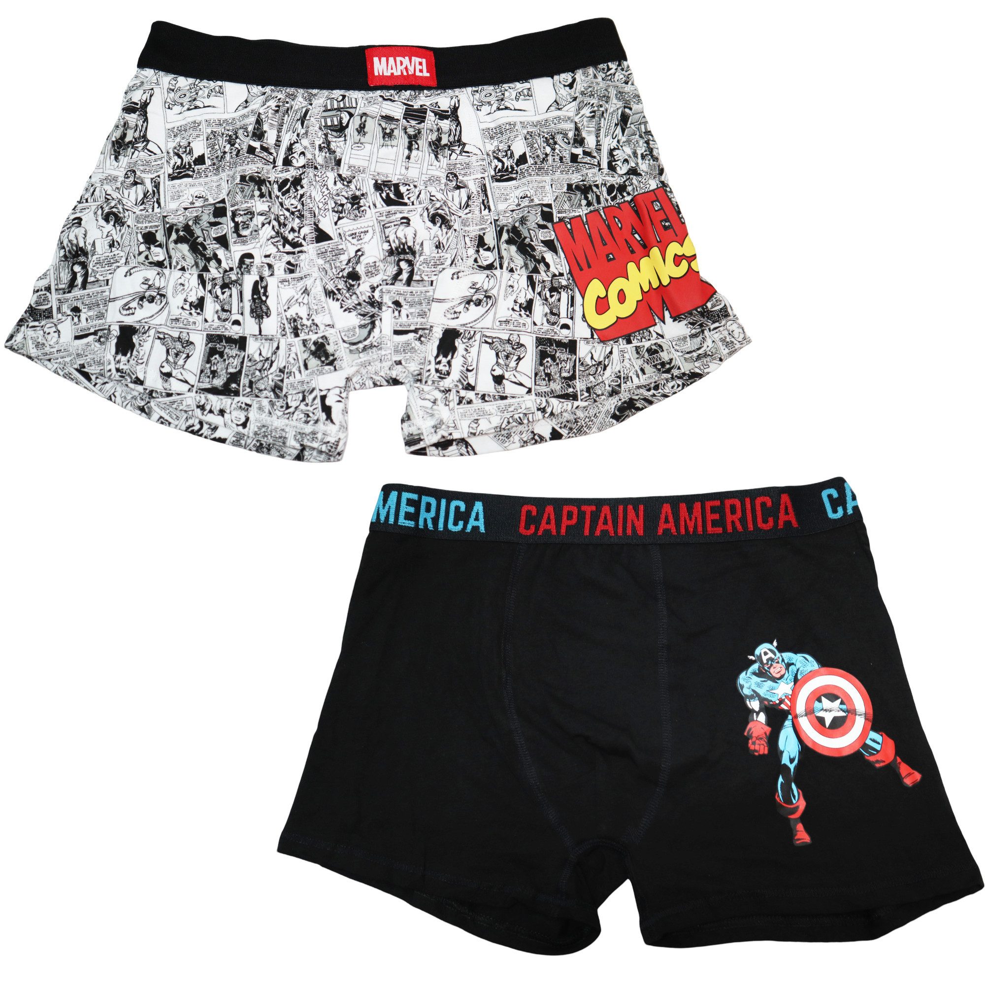 MARVEL Boxershorts Marvel Avengers America Herren Boxershorts Unterhose 2er günstig online kaufen