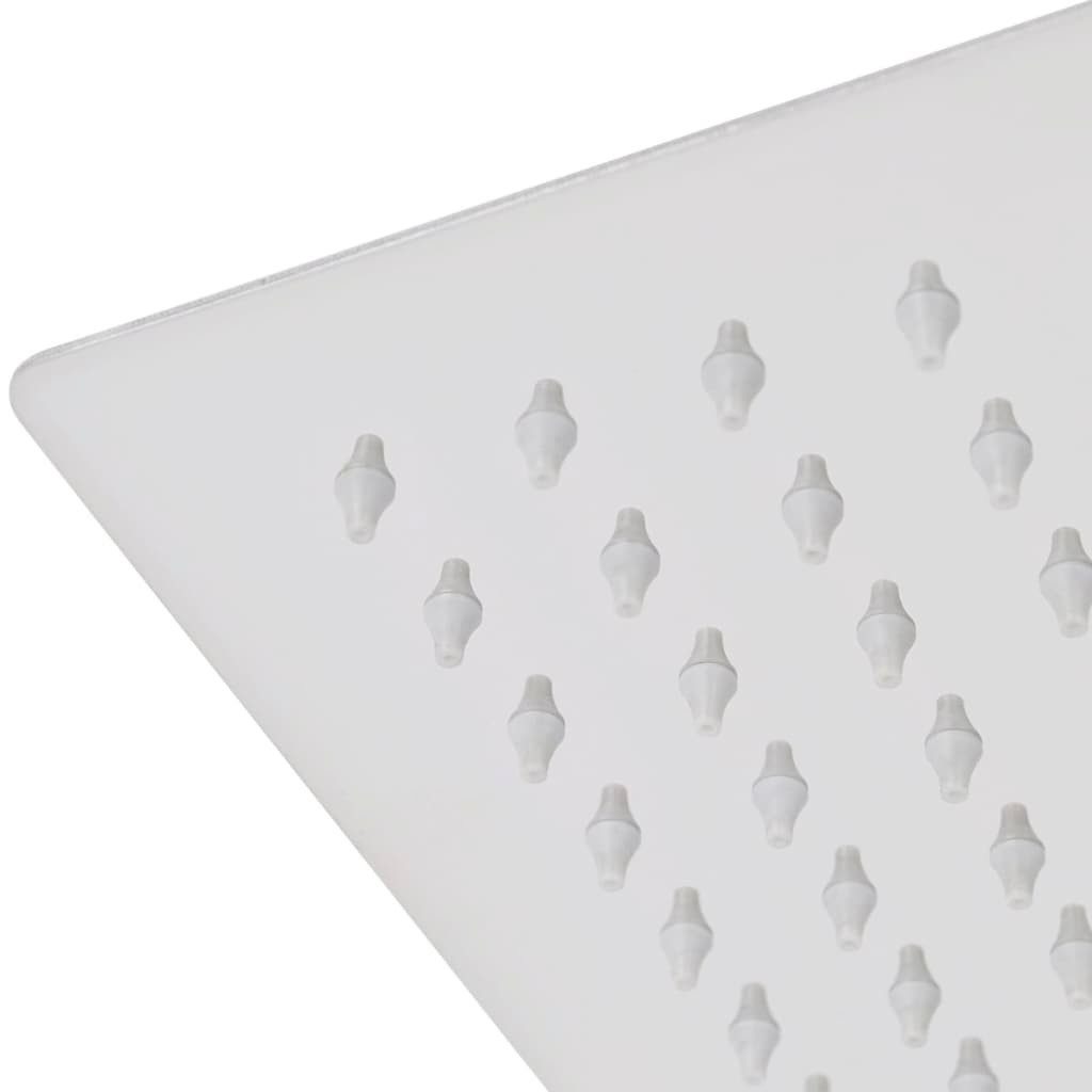 vidaXL Regenduschkopf Regenbrause Edelstahl 20x20 cm Quadratisch, (1-tlg), Duschkopf Edelstahl 20x20cm Quadrat Kopfbrause Regendusche Brausekopf – Bild 5 von 5
