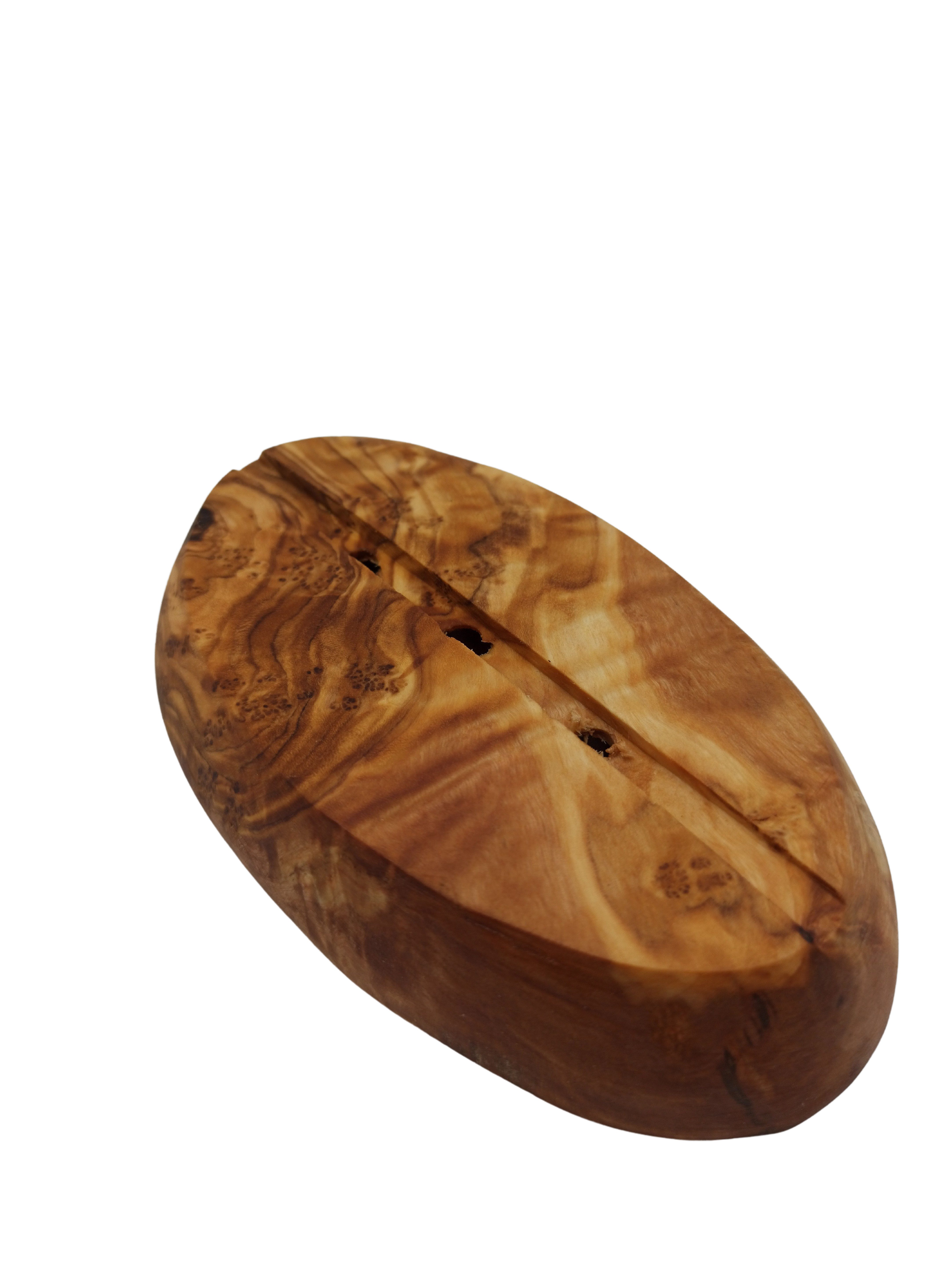 Soapbrothers Seifenschale 1x Olivenholz Seifenschale/Seifenhalter oval günstig online kaufen