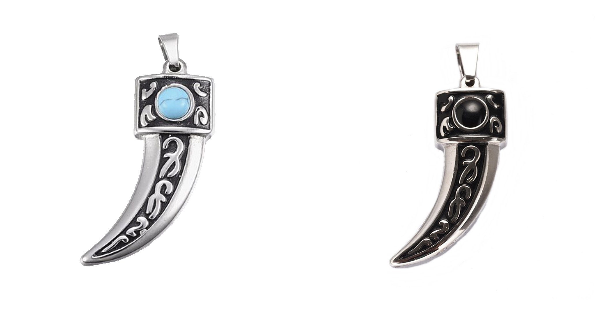 Westernlifestyle Kettenanhänger Anhänger Zahn Kralle aus Edelstahl