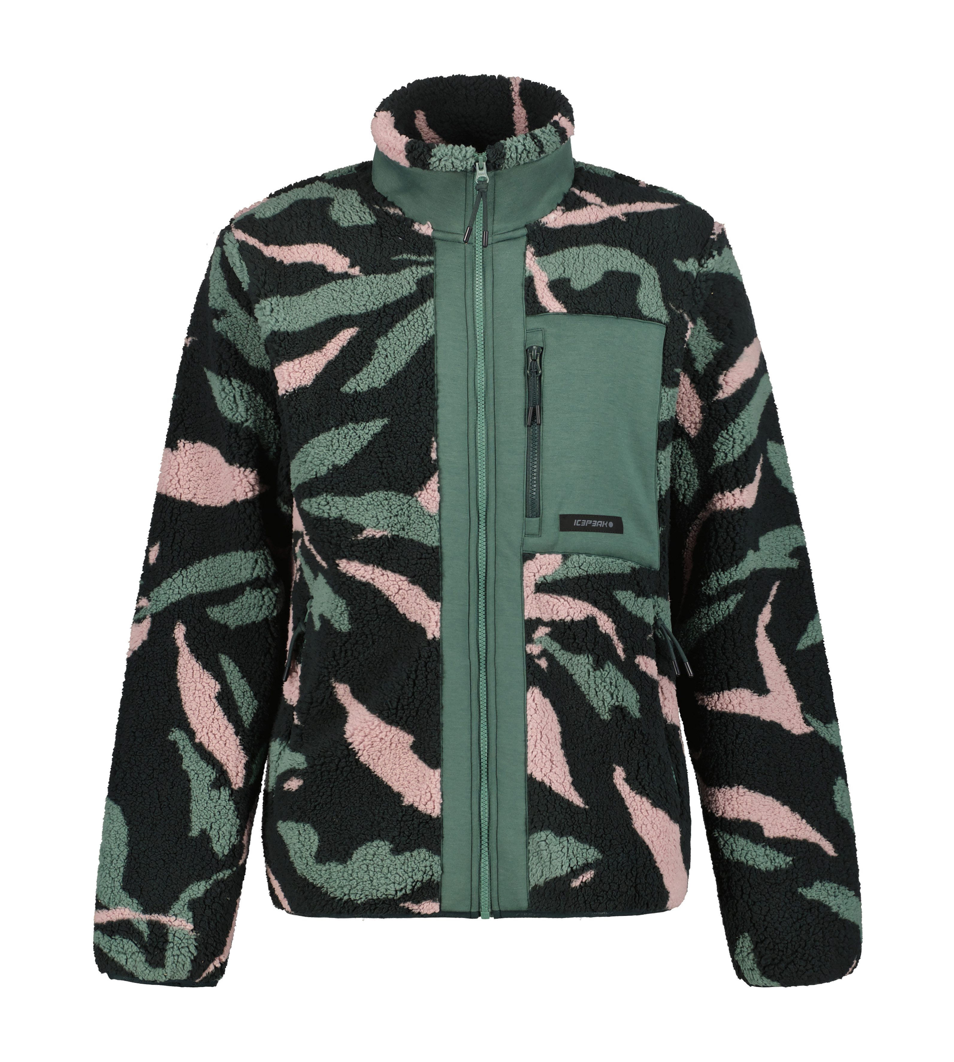 Icepeak Fleecejacke ARDESE mit Stehkragen, normale Passform, mit Reißverschlusstaschen